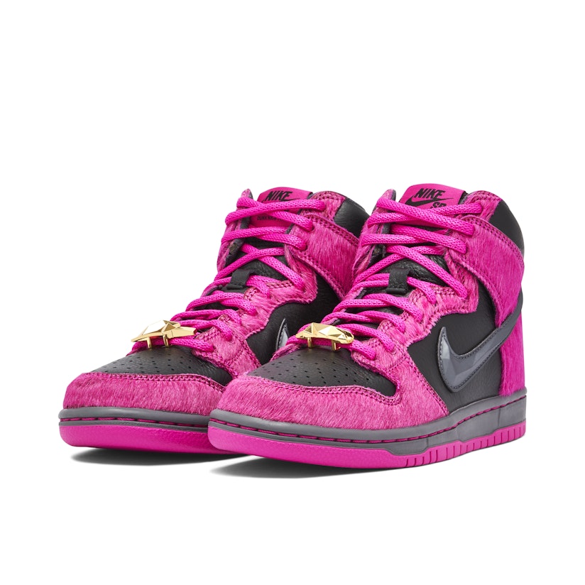lechuga Machu Picchu Prisionero de guerra Nike SB Dunk High x Run The Jewels Pink Black | DX4356-600 | Laced