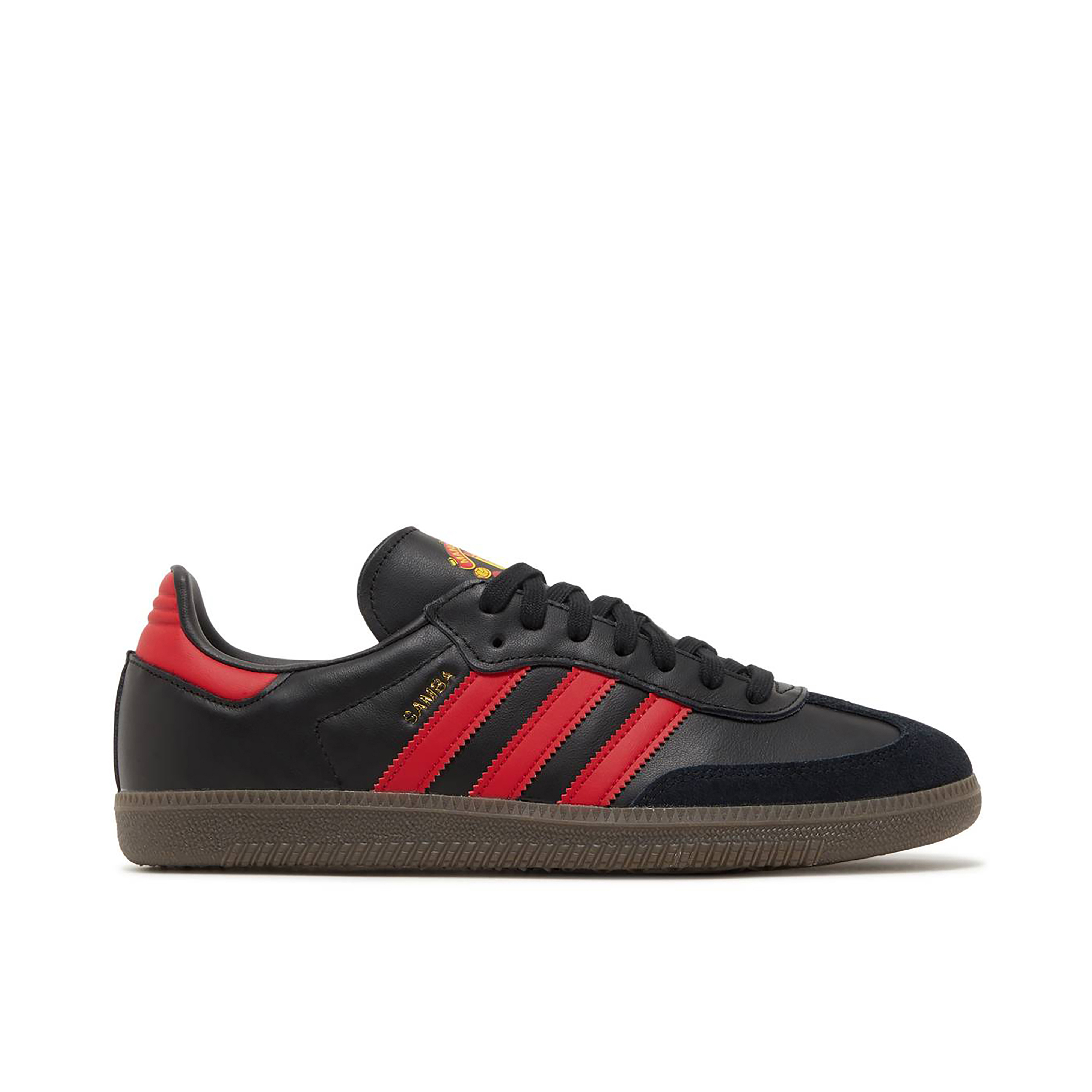 Adidas Samba x Manchester United Black Real Red | HQ7030 | Laced