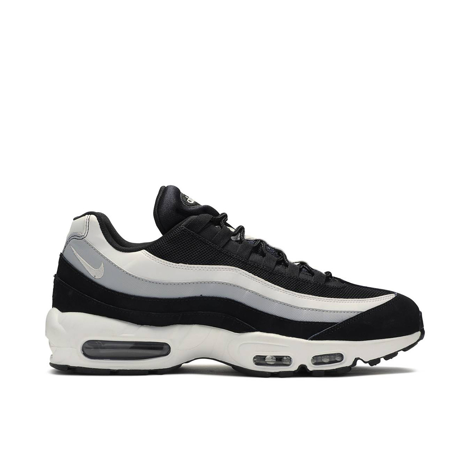 Nike Air Max 95 Essentials Black Grey Shades 749766 038 Laced