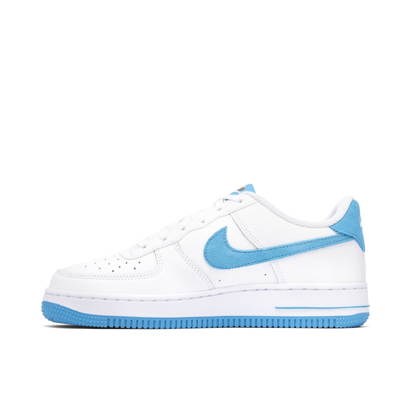 Nike Air Force 1 Low 07 LV8 Double Swoosh White Armory Blue GS