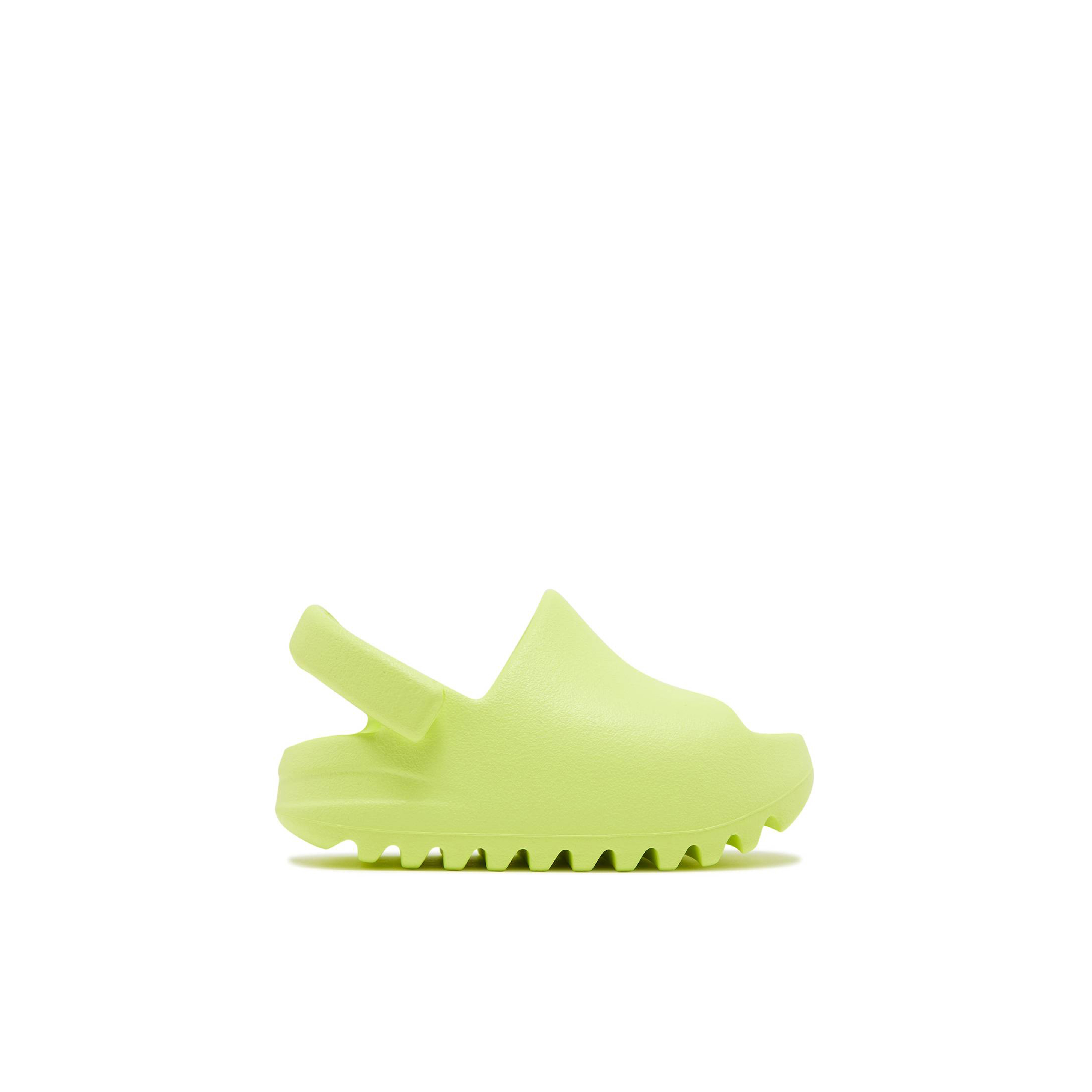 Lime green sale yeezy slides