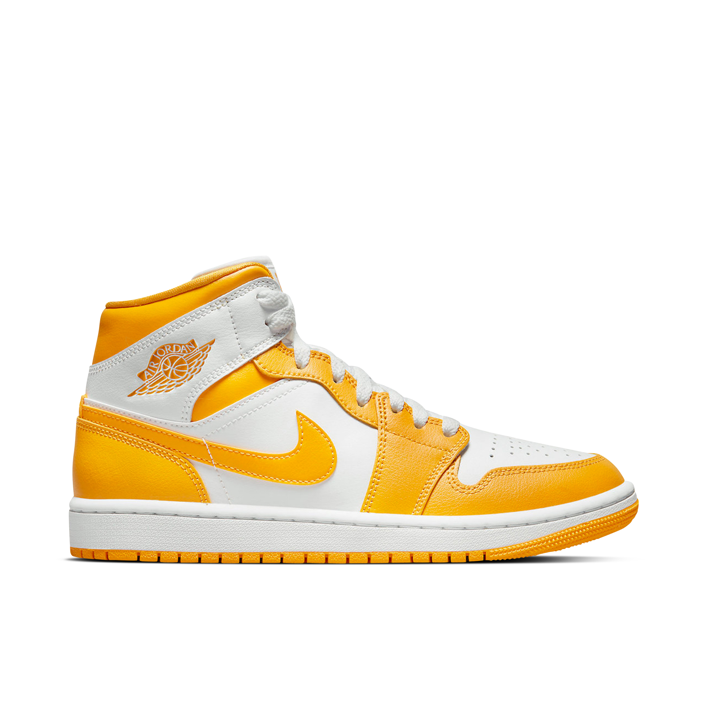 Air Jordan 1 Mid White Yellow Womens | BQ6472-117 | Laced