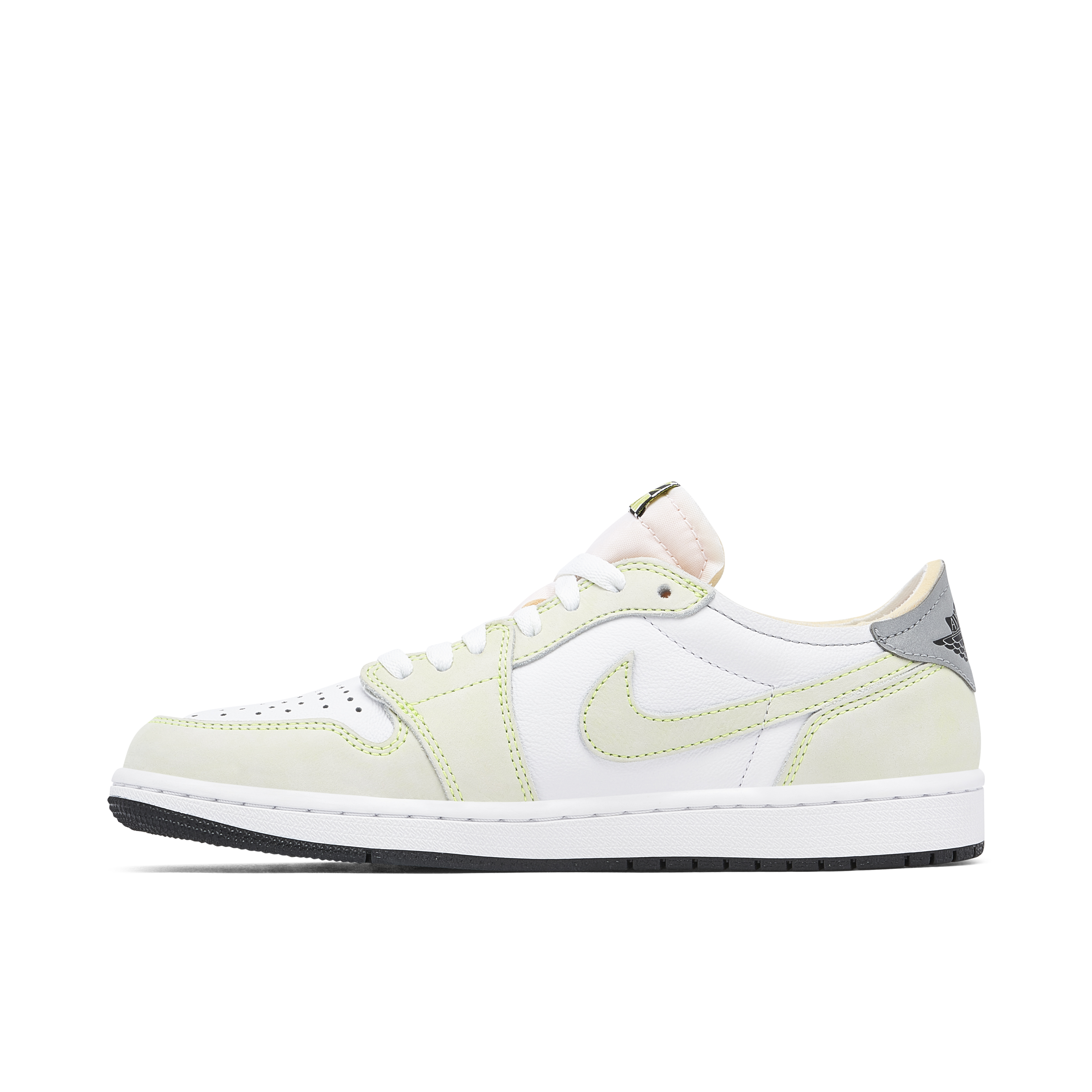 Air Jordan 1 Retro Low White Ghost Green Black | DM7837-103 | Laced