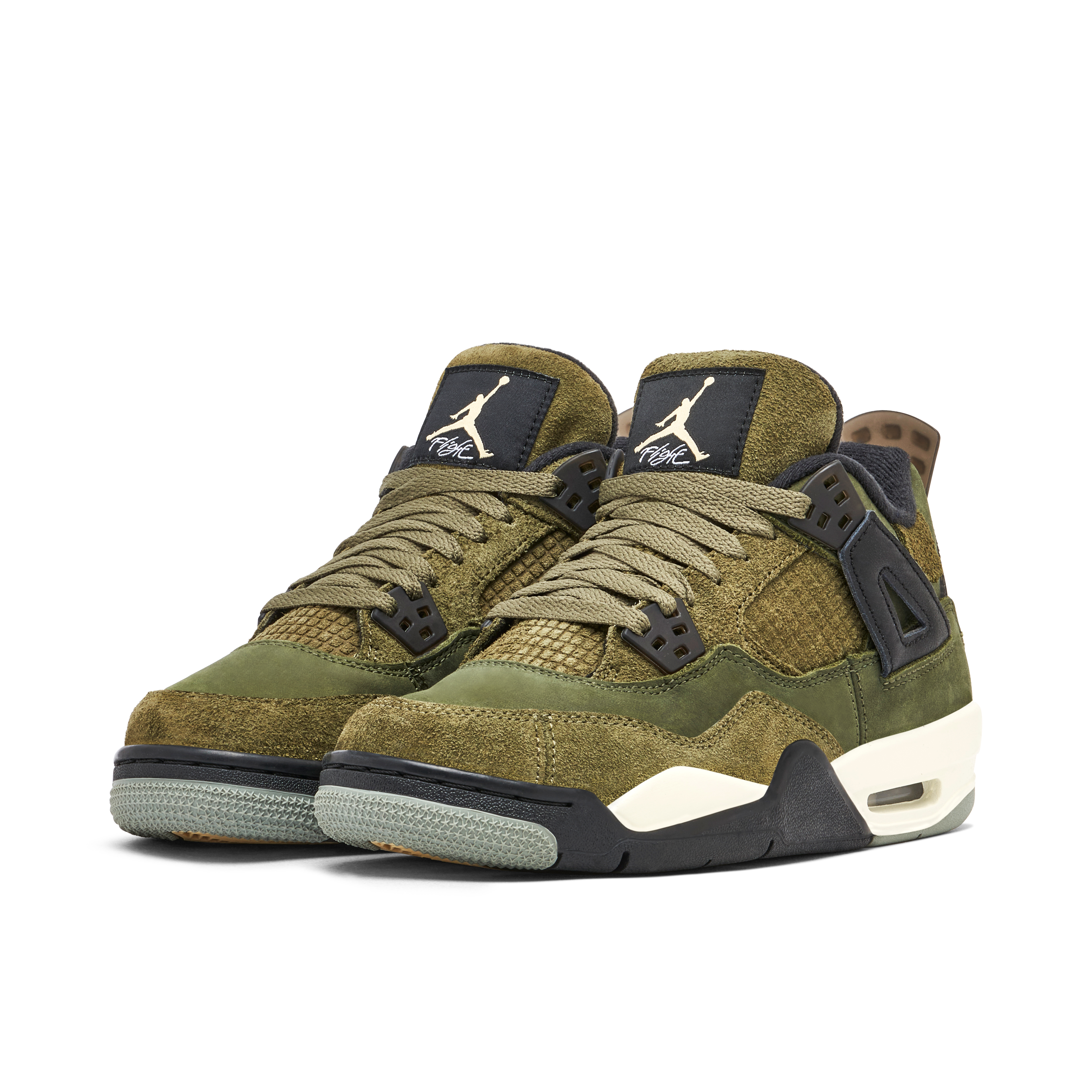 Olive green and deals gold jordans