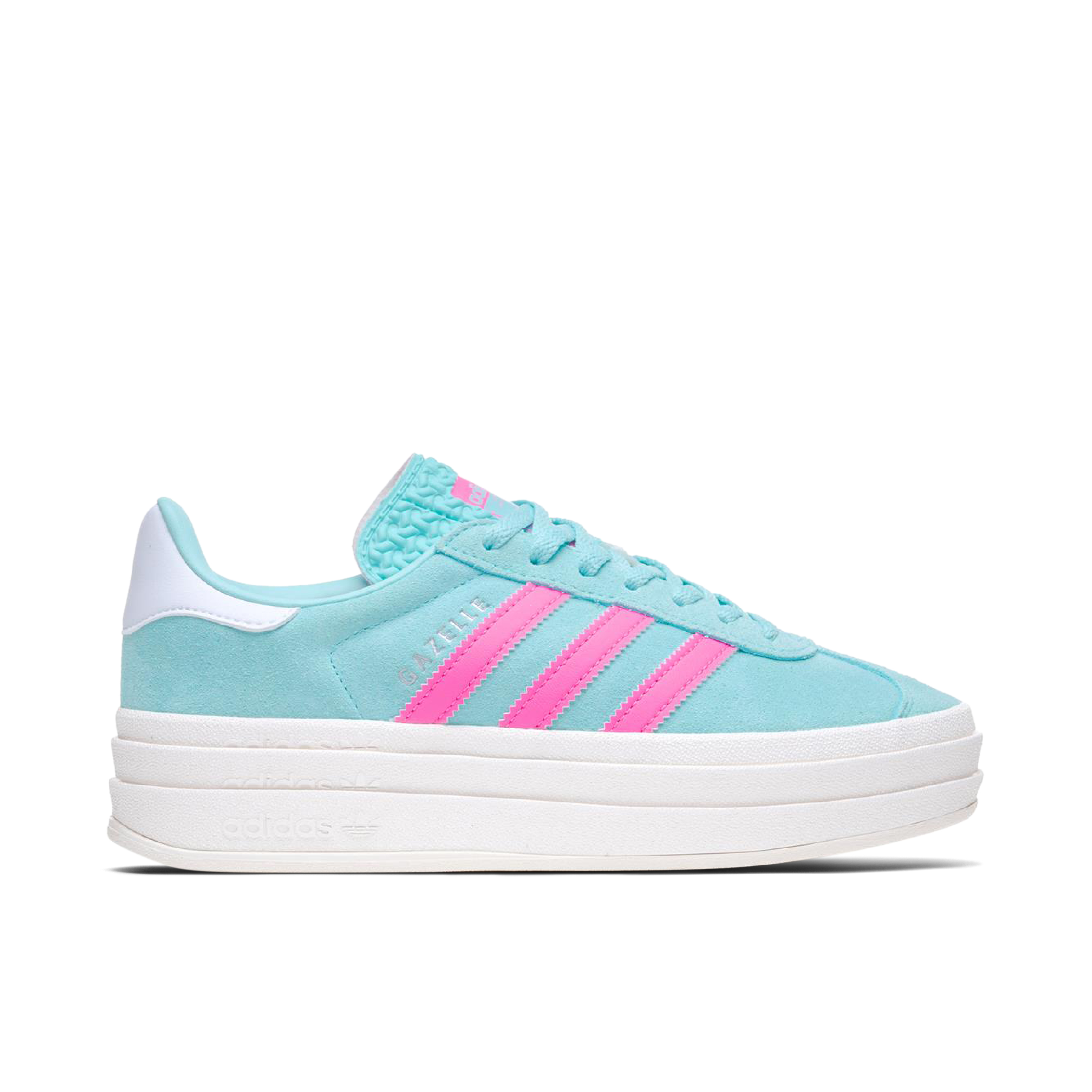 adidas Gazelle Bold Aqua Lucid Pink Womens | ID7026 | Laced