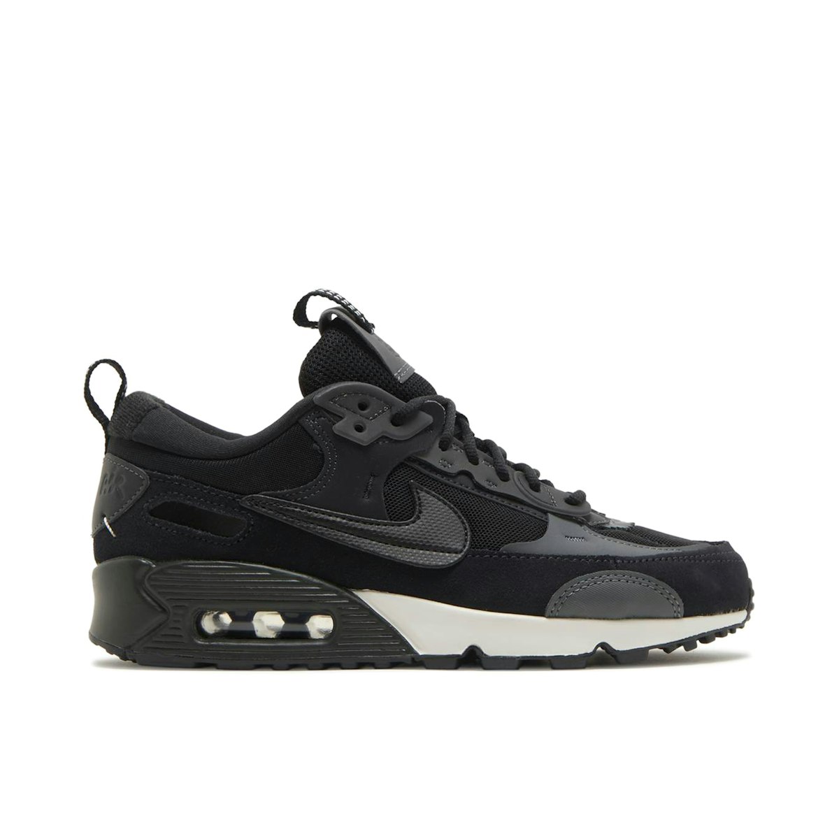 Women's nike air max 90 black and grey Clearance