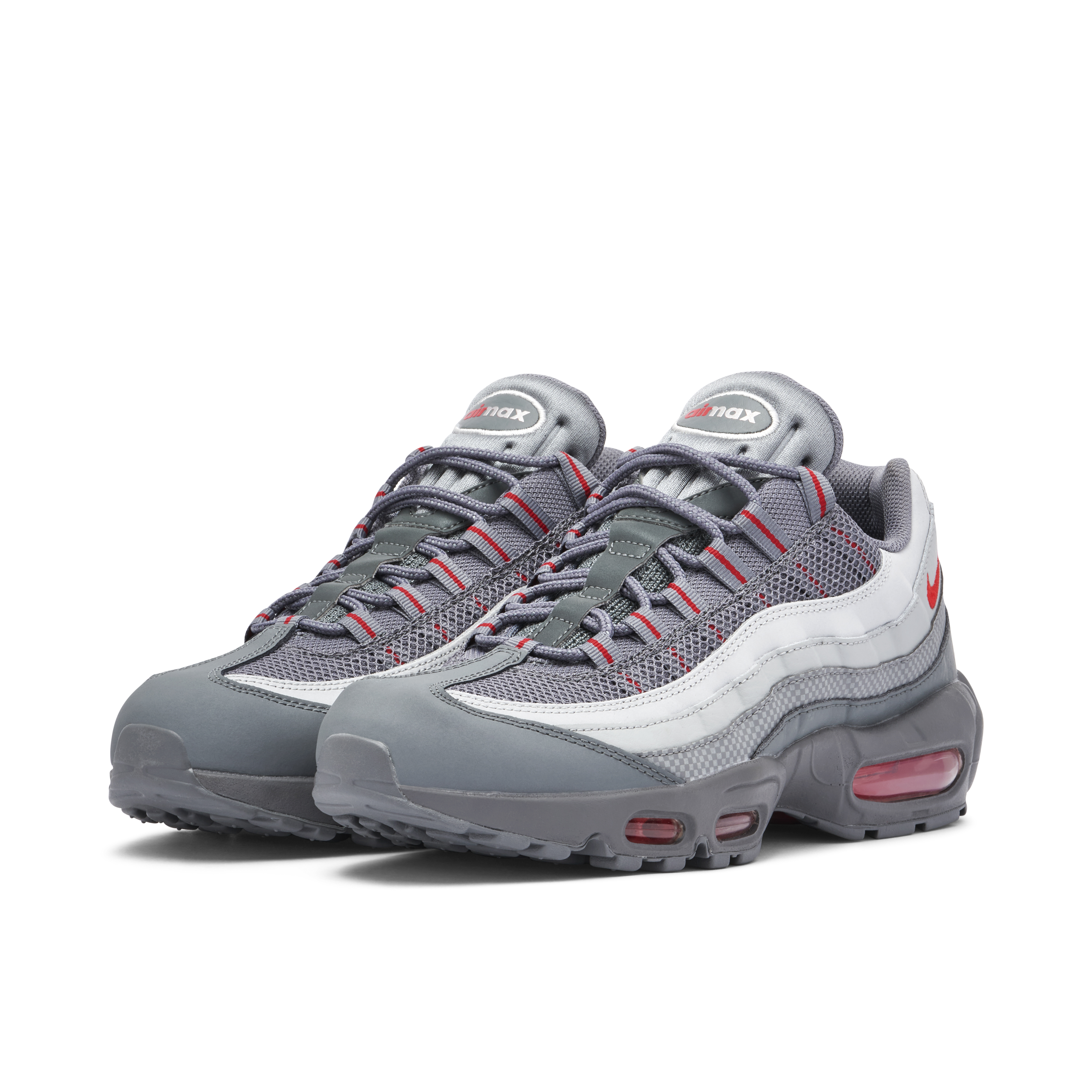 Gray and red nike air clearance max