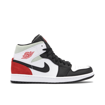 Nike Air Jordan 1 Mid Banned Black Red White 554724-074 Mens and GS New