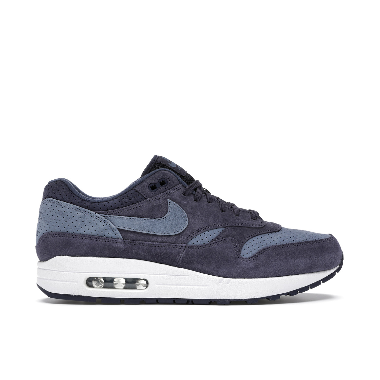 Nike Air Max 1 Premium Indigo Perforated | 875844-501 | Laced