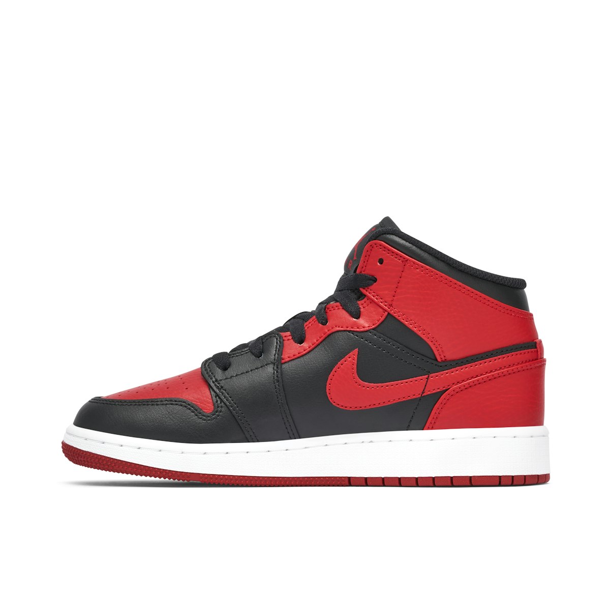 Nike Air Jordan 1 Mid Banned Black Red White 554724-074 Mens and GS New