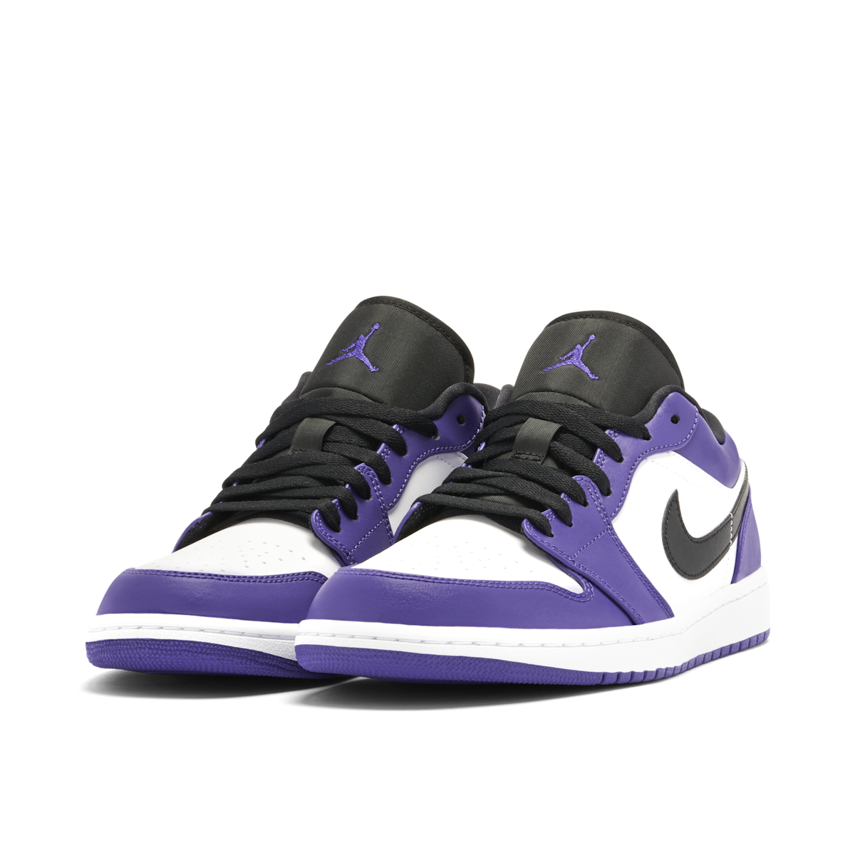 Jordan Mens Air 1 Low Court Purple - Court Purple/Black-White 553558 500 -  Size 8