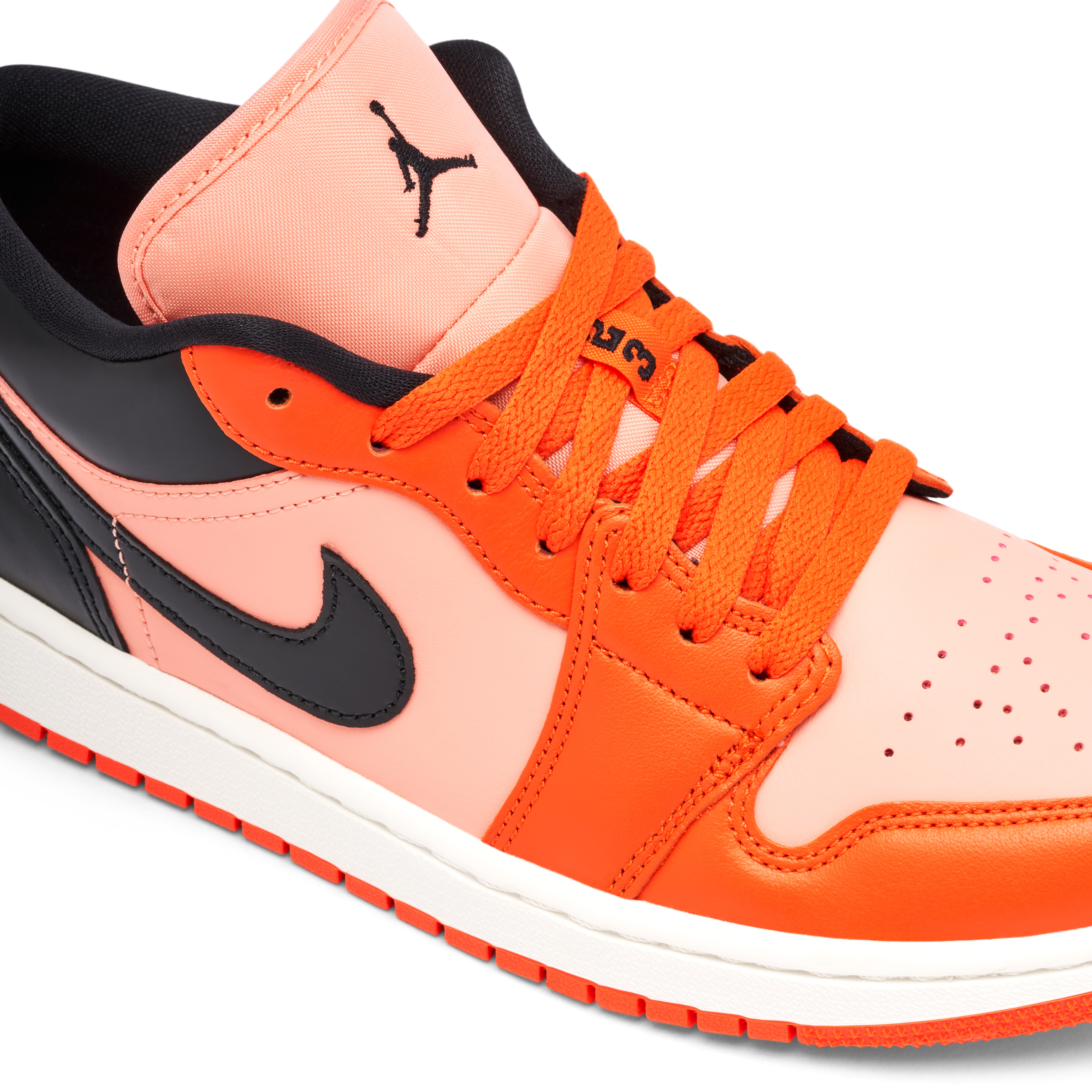 Jordan orange discount et noir femme