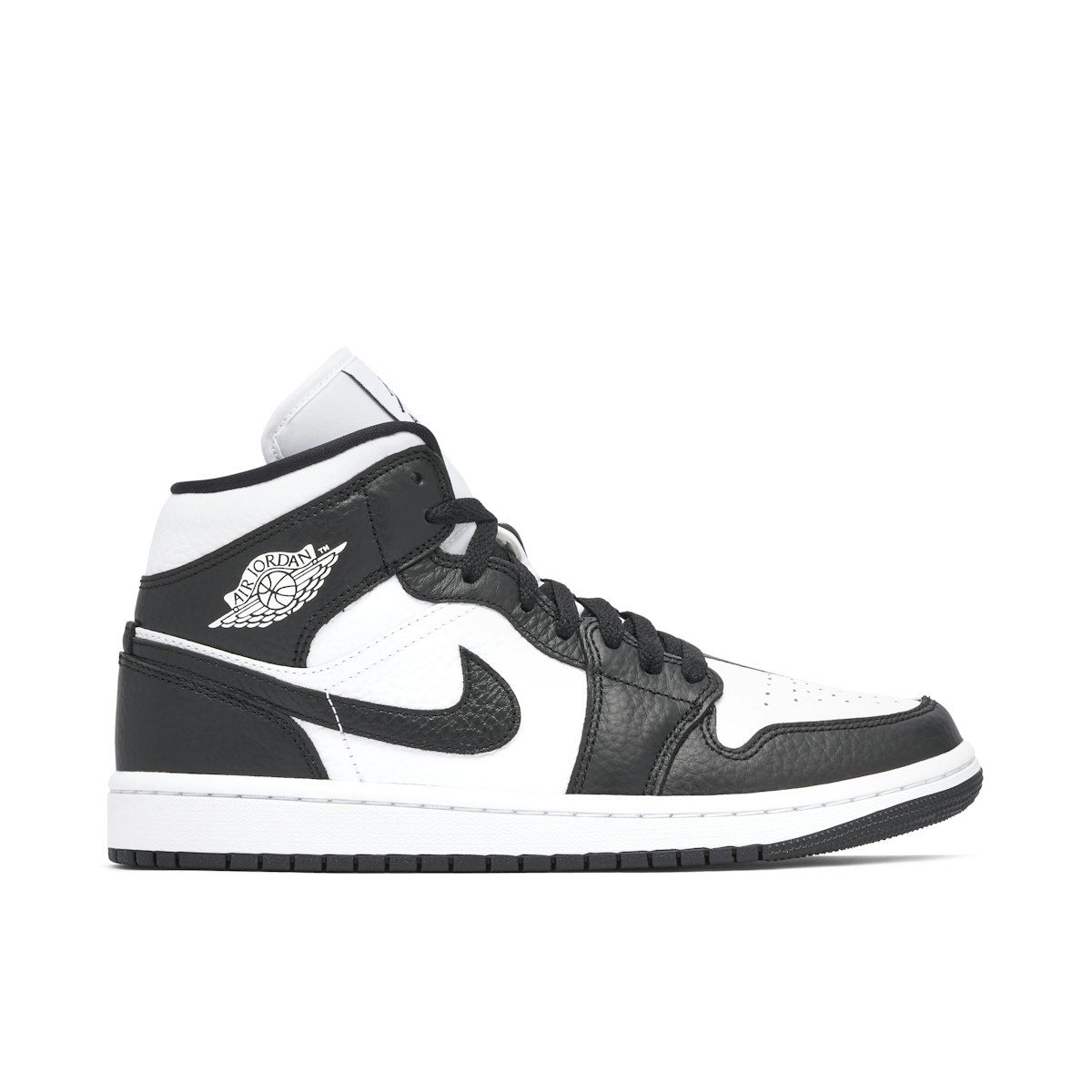 Derved Ed Angreb Air Jordan 1 Mid Split Black White Womens Two Tone | DR0501-101 | Laced