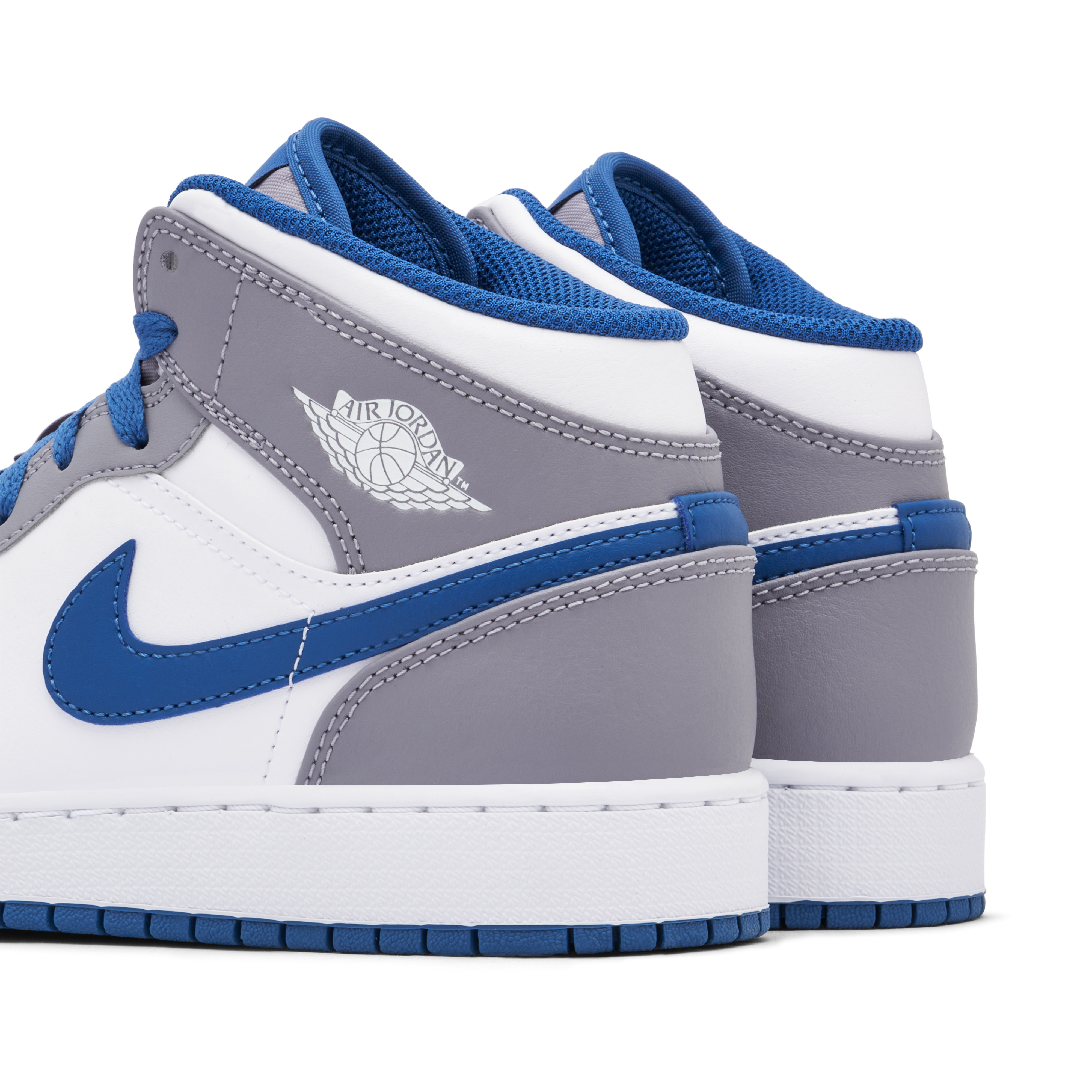 Jordan 1 deals blue and grey