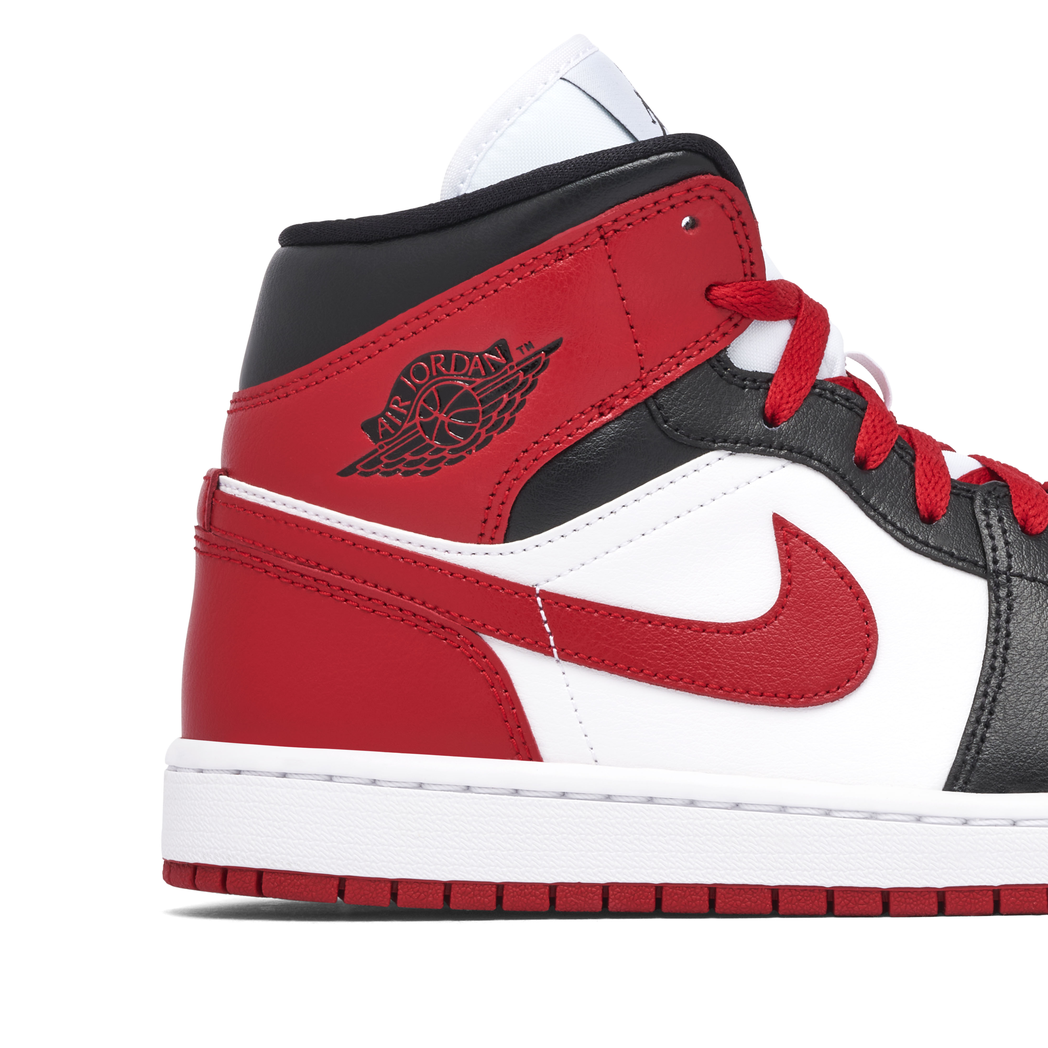 Air Jordan 1 Mid Alternate Bred Toe Womens | BQ6472-079 | Laced