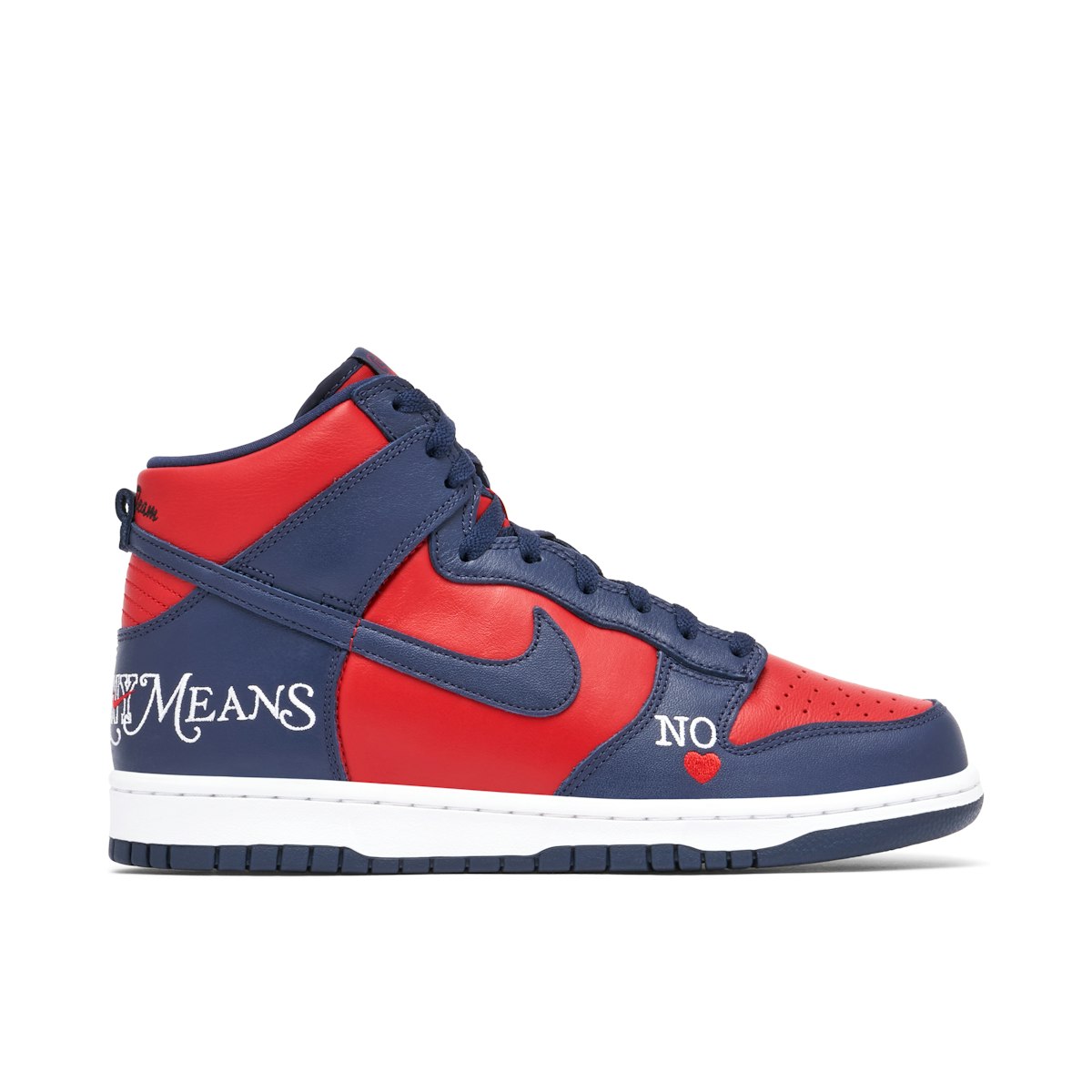 Nike sb dunks high red and blue Clearance