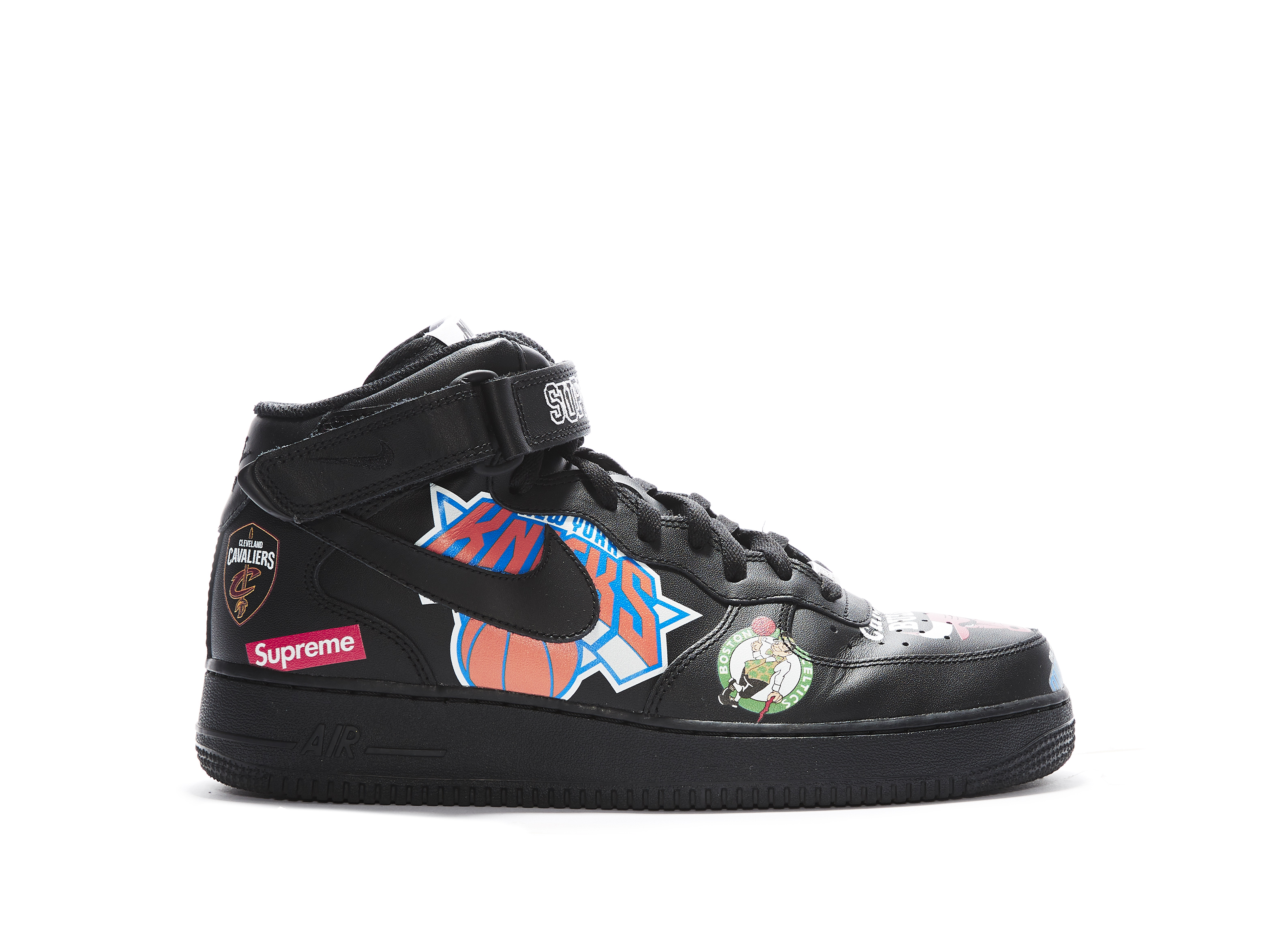 supreme x nba x nike air force 1 mid black