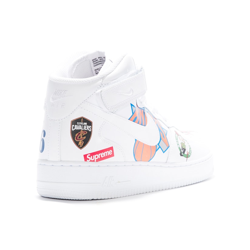 Supreme Nike NBA Air Force 1 Mids White