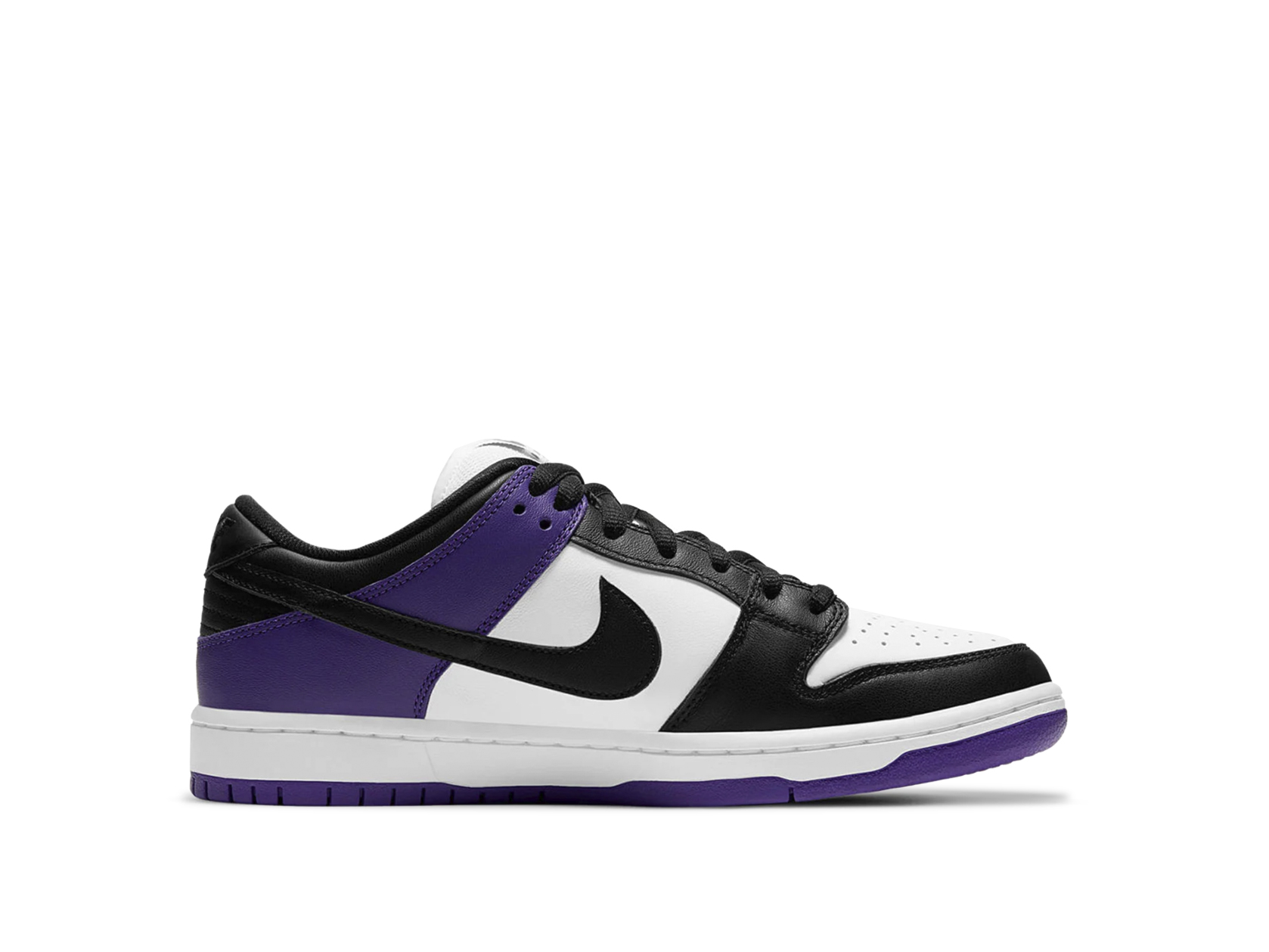 nike dunk low purple black white