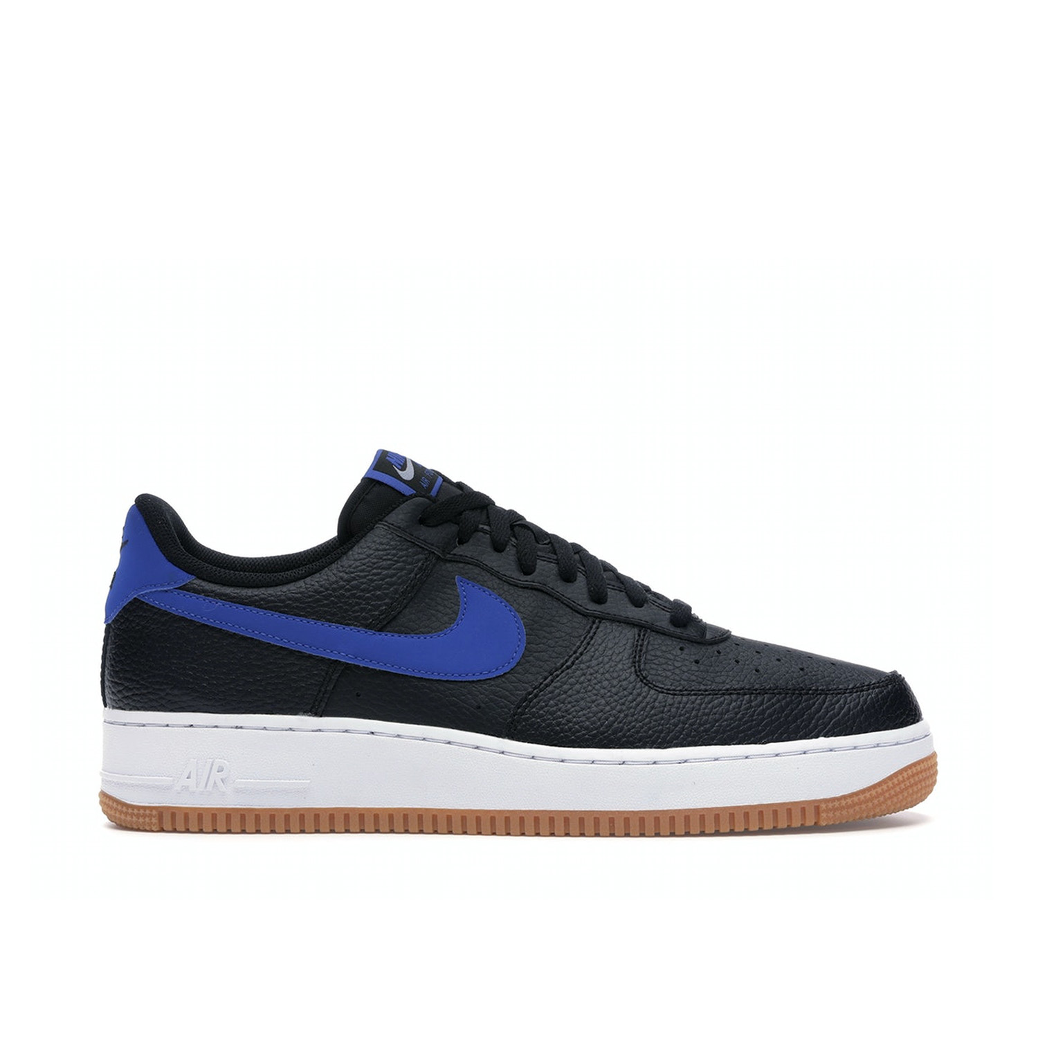 Nike Air Force 1 Low Black Royal Gum Sole | CI0057-001 | Laced