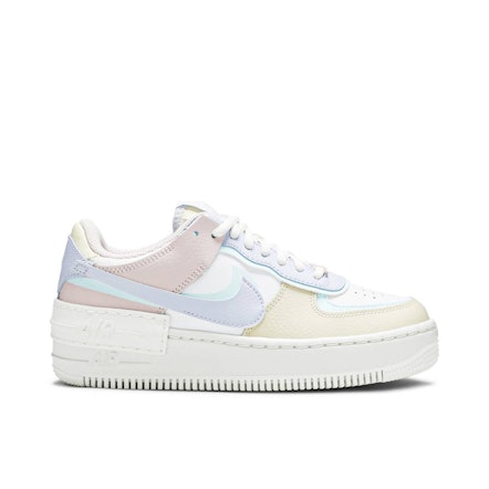 Nike Air Force 1 Low 82 Double Swoosh White Medium Blue (GS), 4.5 / 6W / New