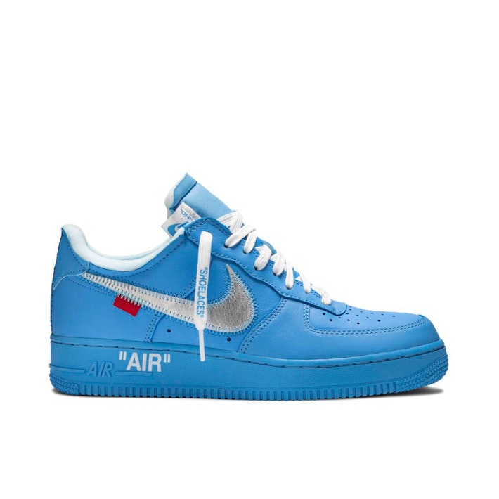 Off-White Nike Air Force 1 Mid White Blue Pink Release