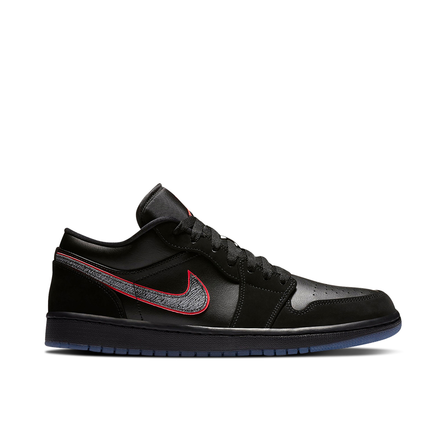 Air Jordan 1 Low Black Red Orbit CK3022006 Laced
