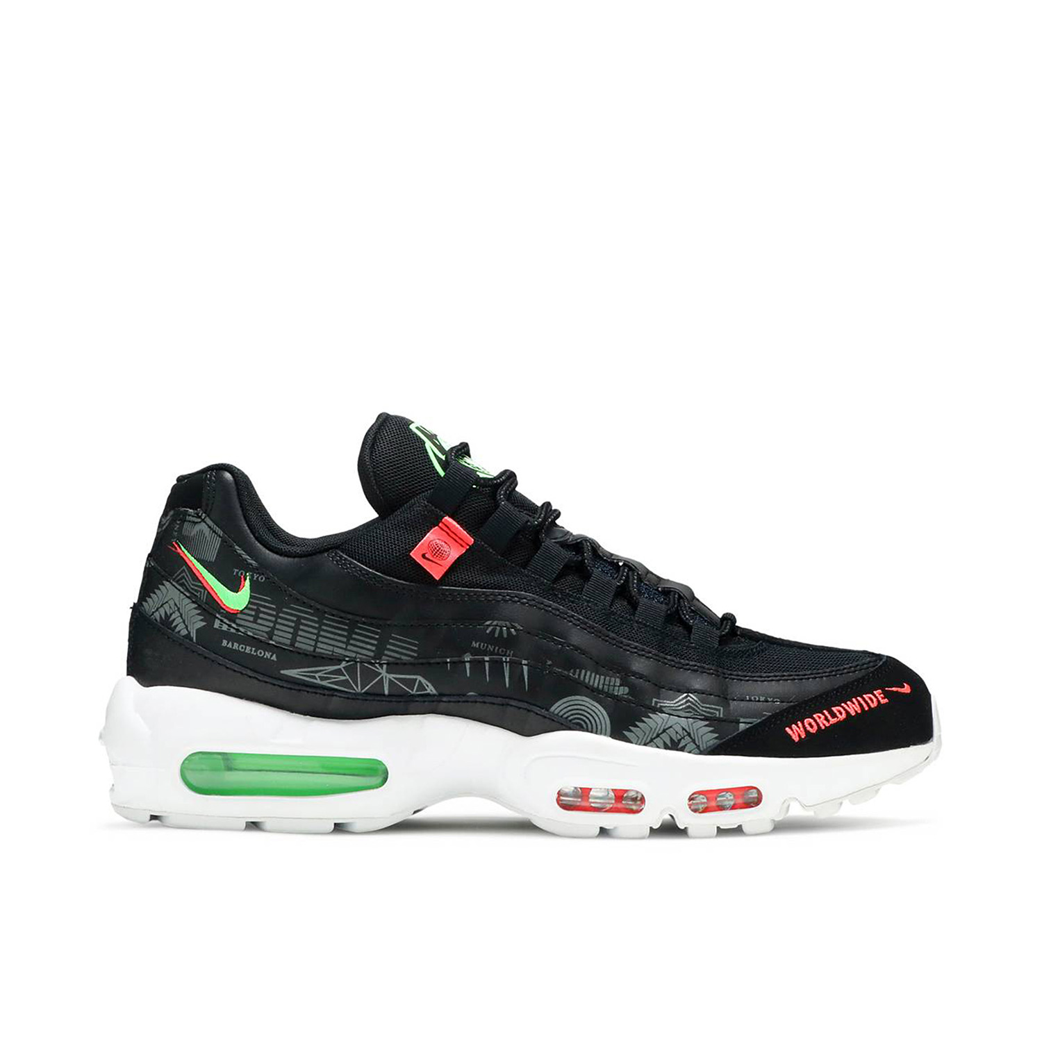 Nike Air Max 95 Worldwide Black CQ9743 001 Laced