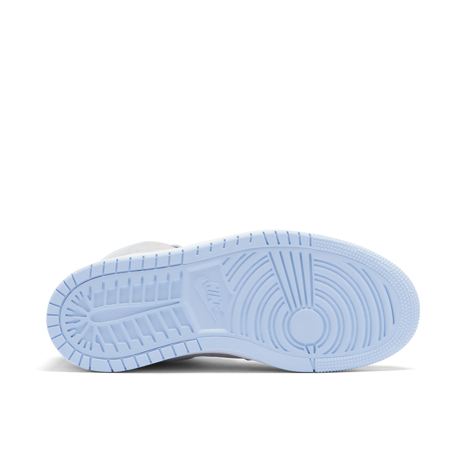 white jordans with baby blue bottom