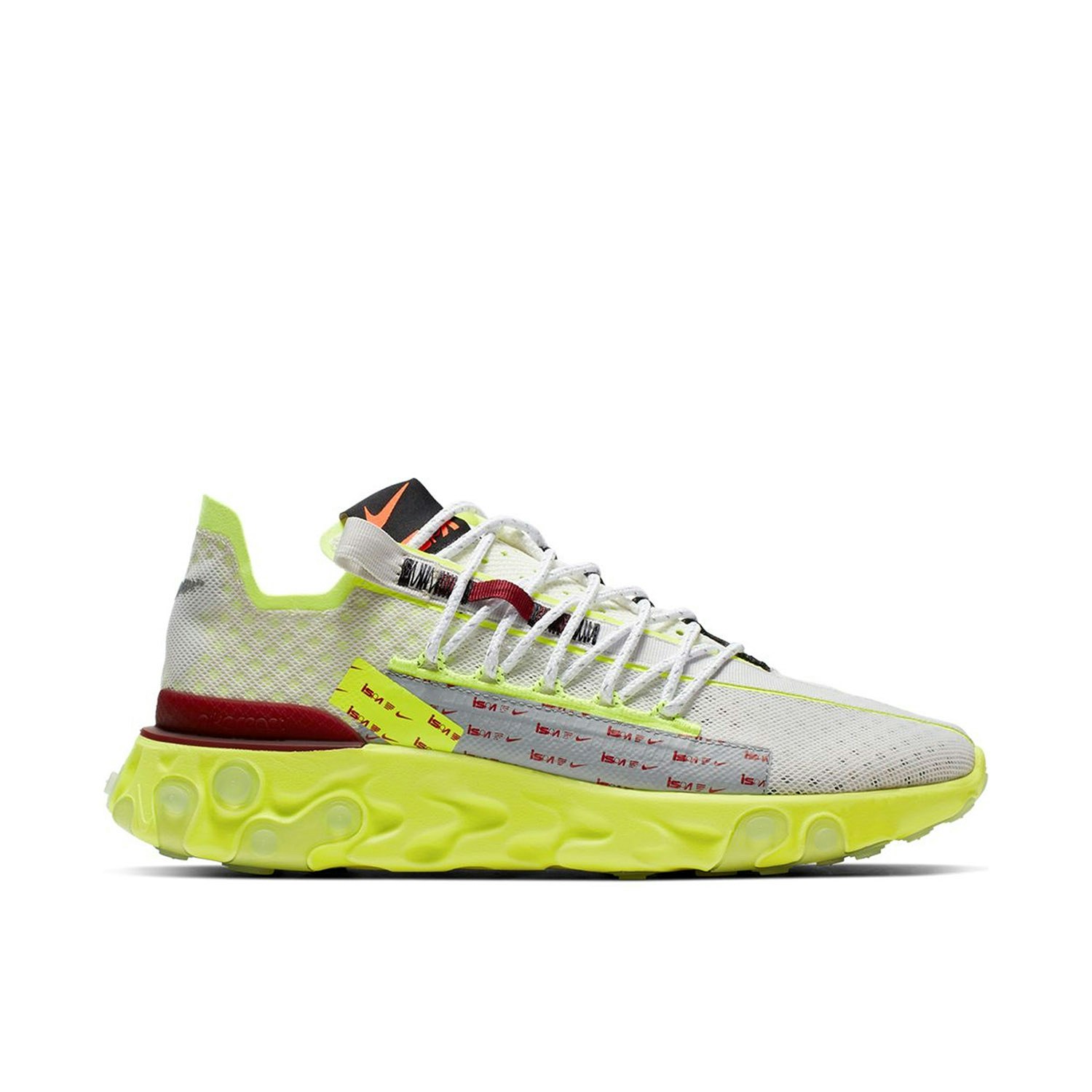 Nike react runner ispa white volt ct2692 002 laced