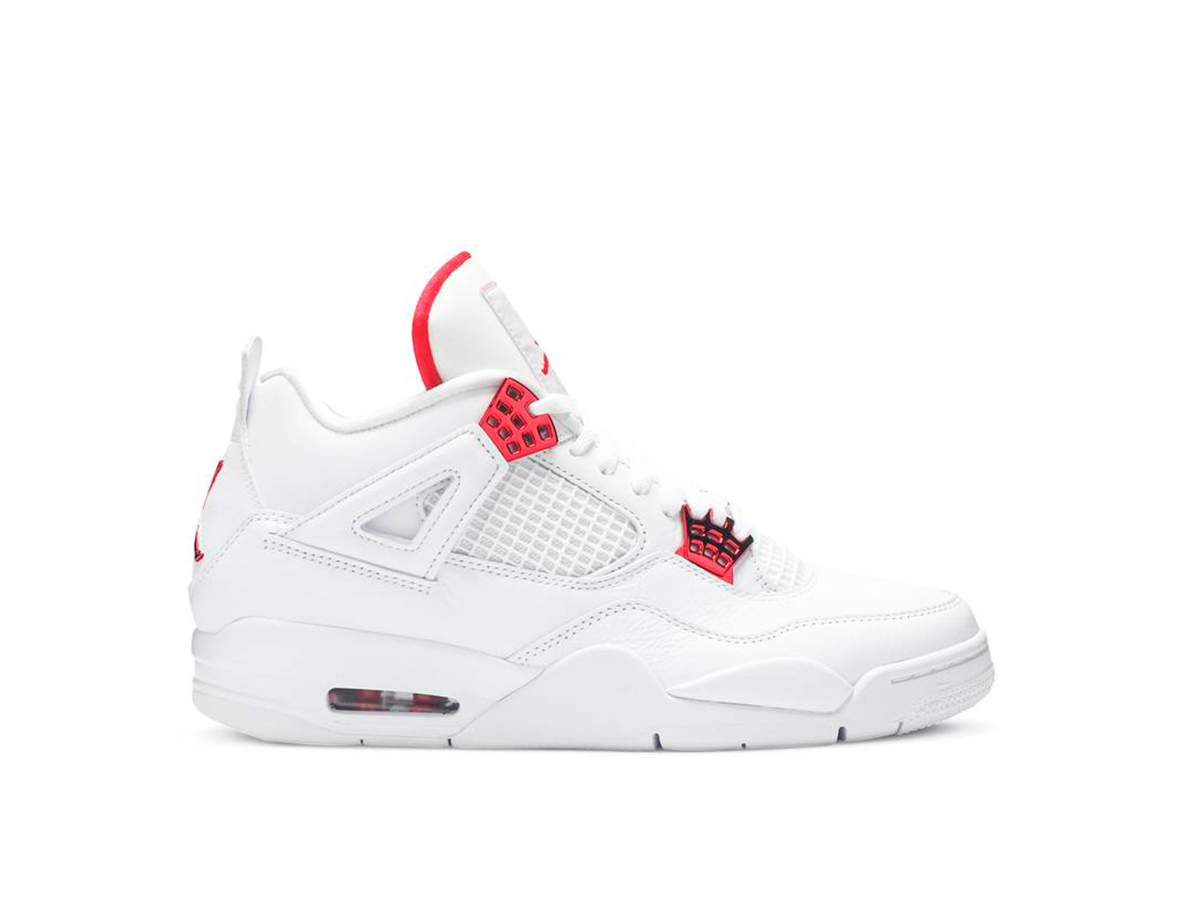 Air Jordan 4 Metallic Pack White Red | CT8527-112 | Laced