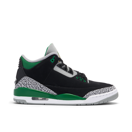 Air Jordan 3 Pine Green GS 398614 030 Laced