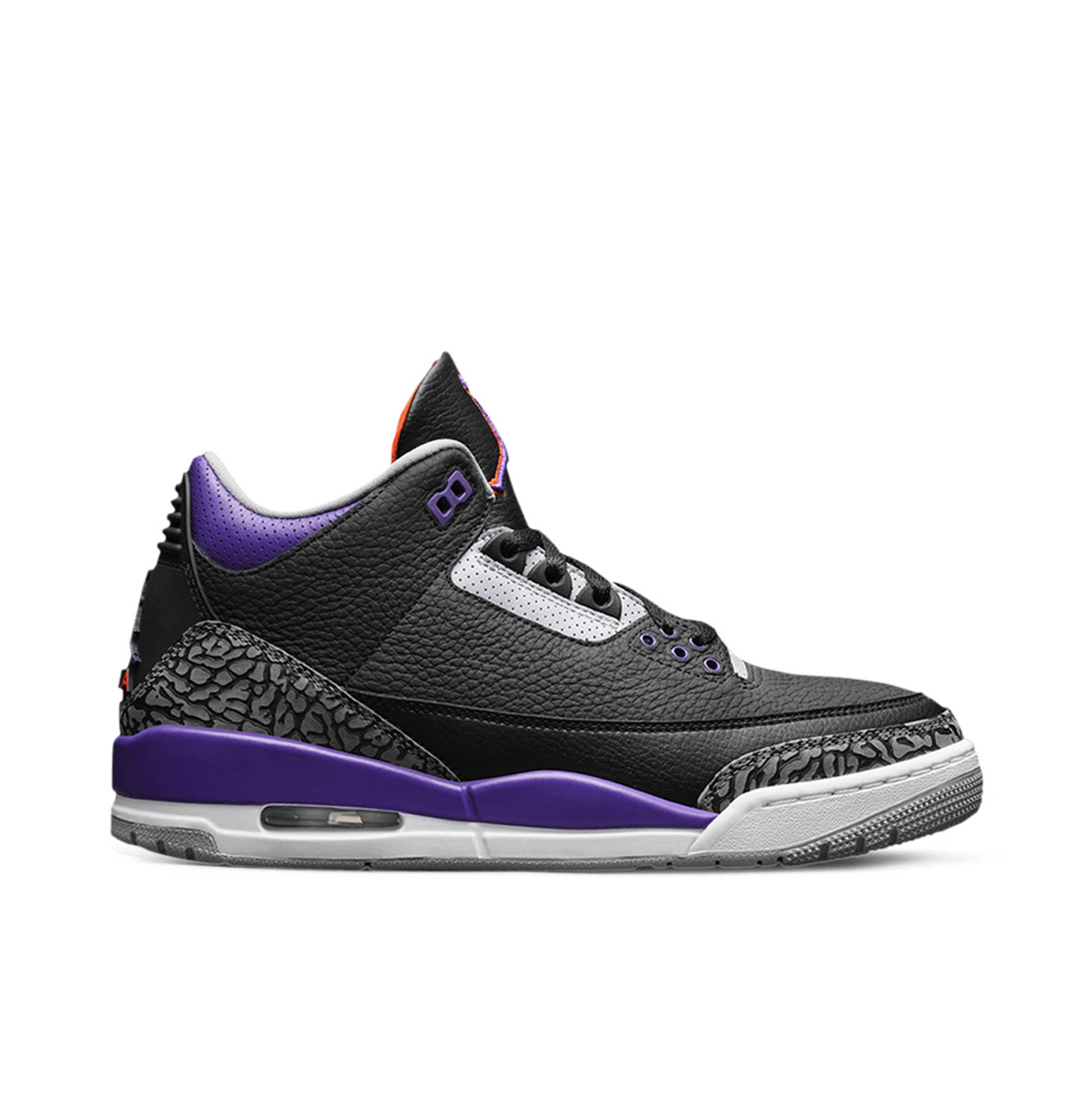 jordan retro 3 grey and black