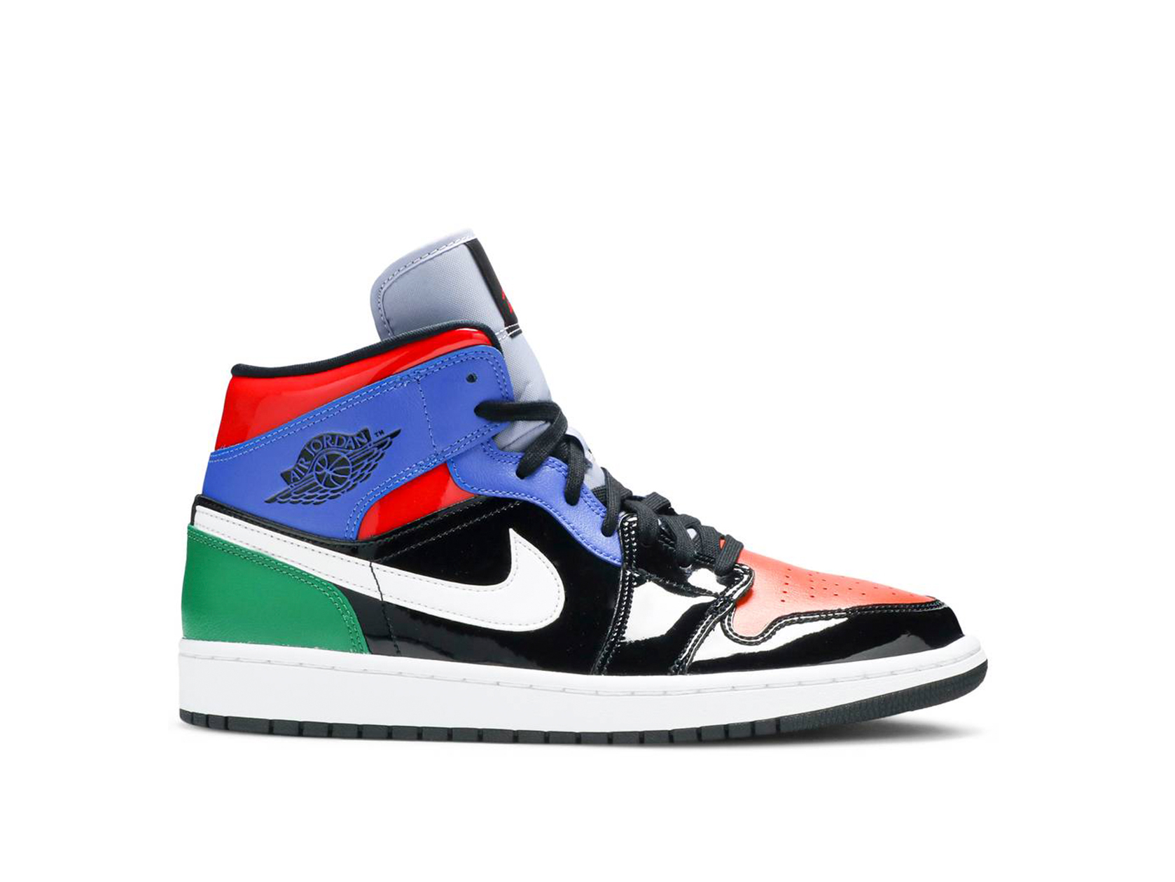 Air Jordan 1 Mid Multi Patent Womens | CV5276-001 | Laced