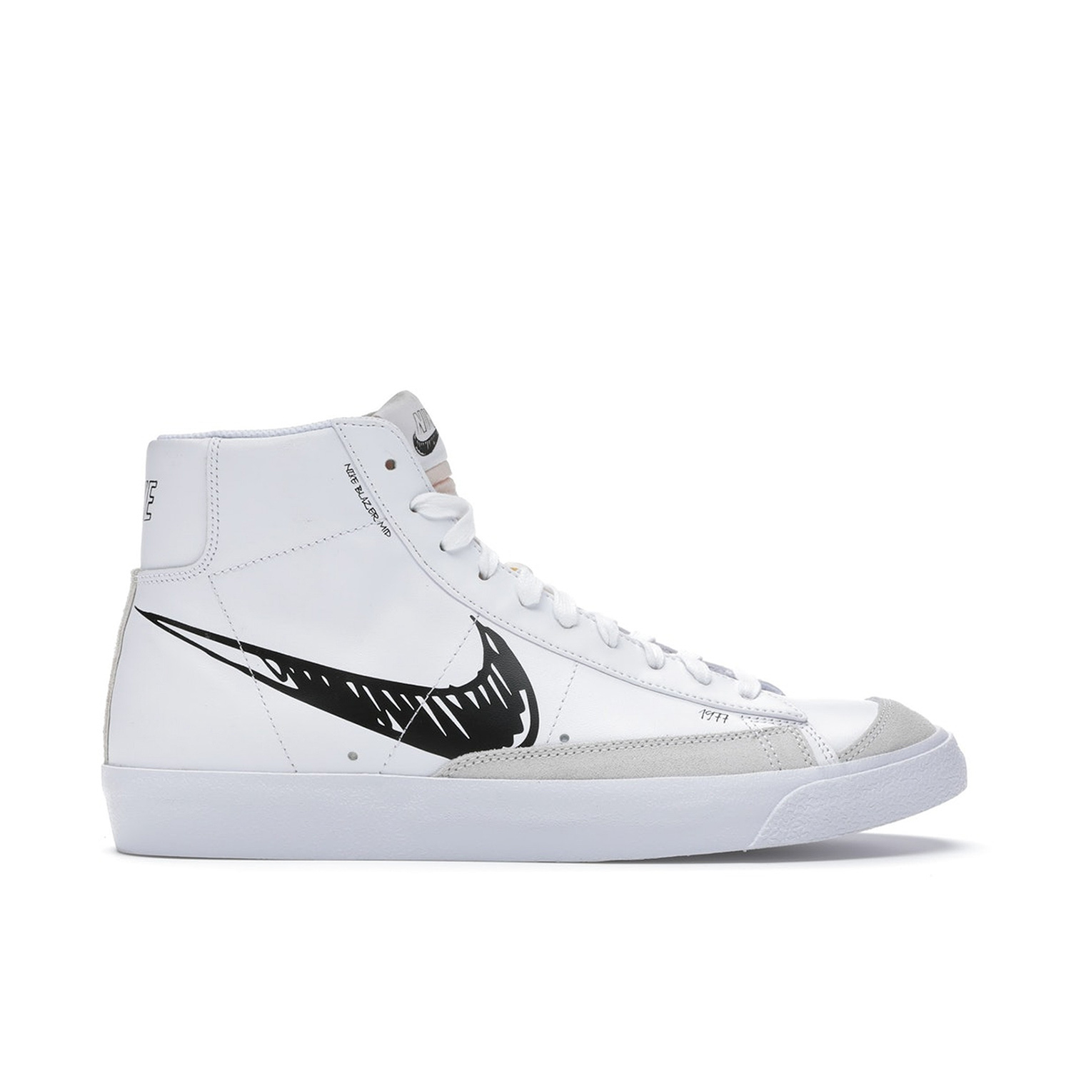 Nike Blazer Mid 77 Sketch White Black | CW7580-101 | Laced