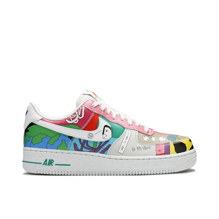 Nike Women's Air Force 1 Low Tear Away Arctic Punch Size 10.5 W/9M