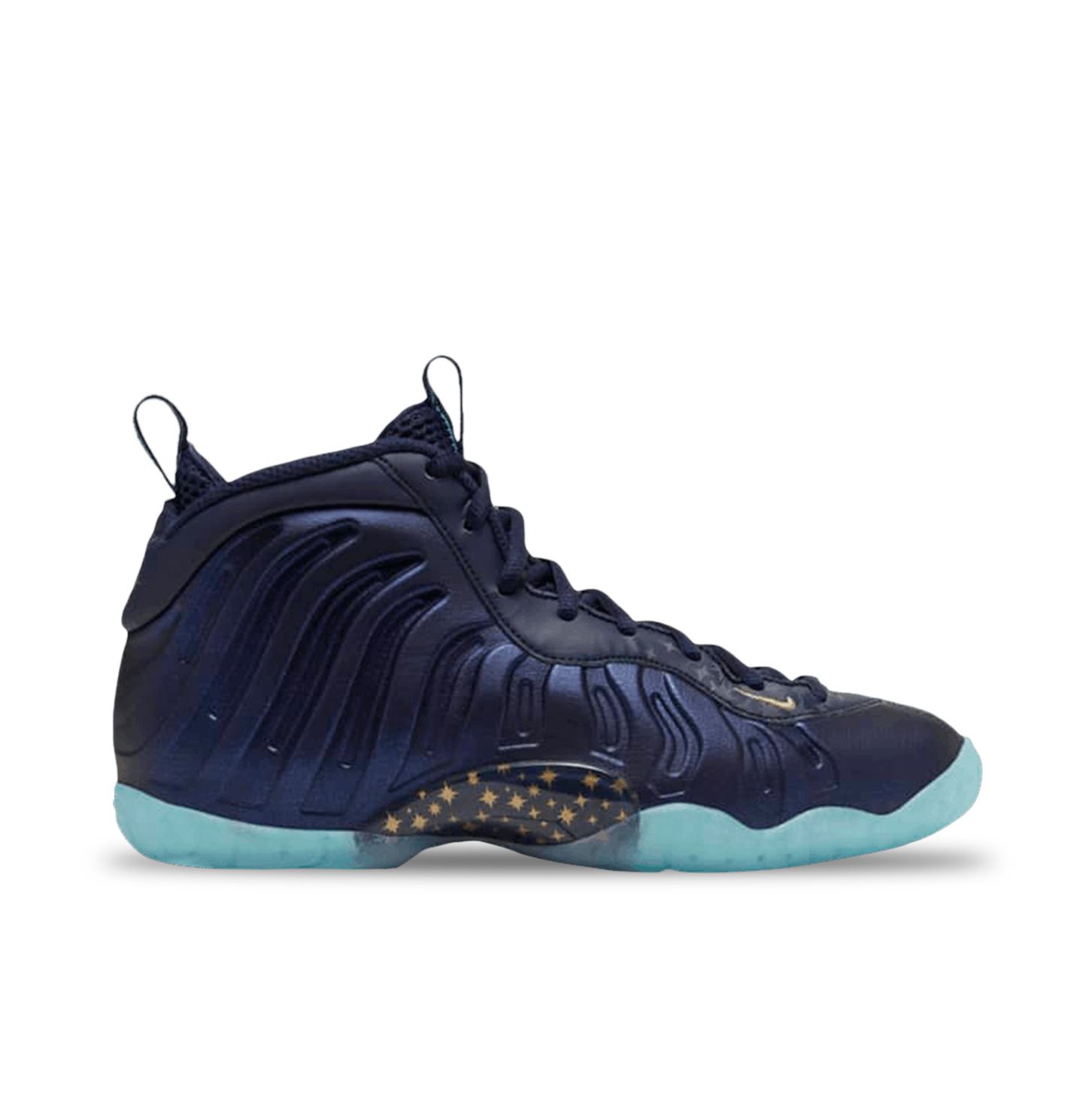 Nike Air Foamposite One Obsidian Metallic Gold GS CZ6547 400 Laced