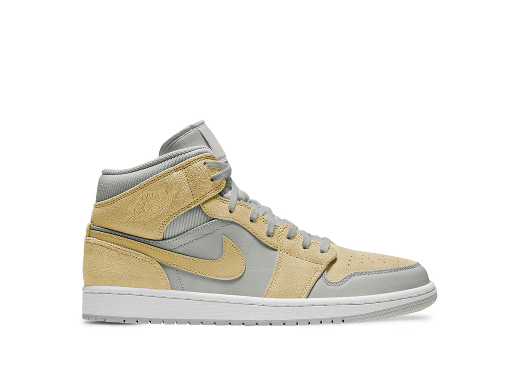 Jordan 1 Mid Mixed Textures Yellow | DA4666-001 | Laced