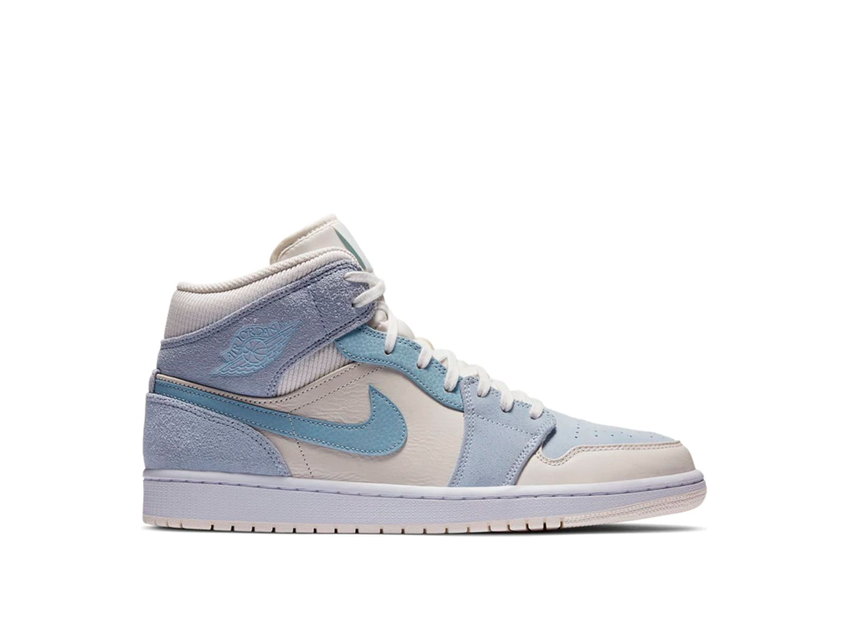 air jordan 1 mid mixed textures blue tan