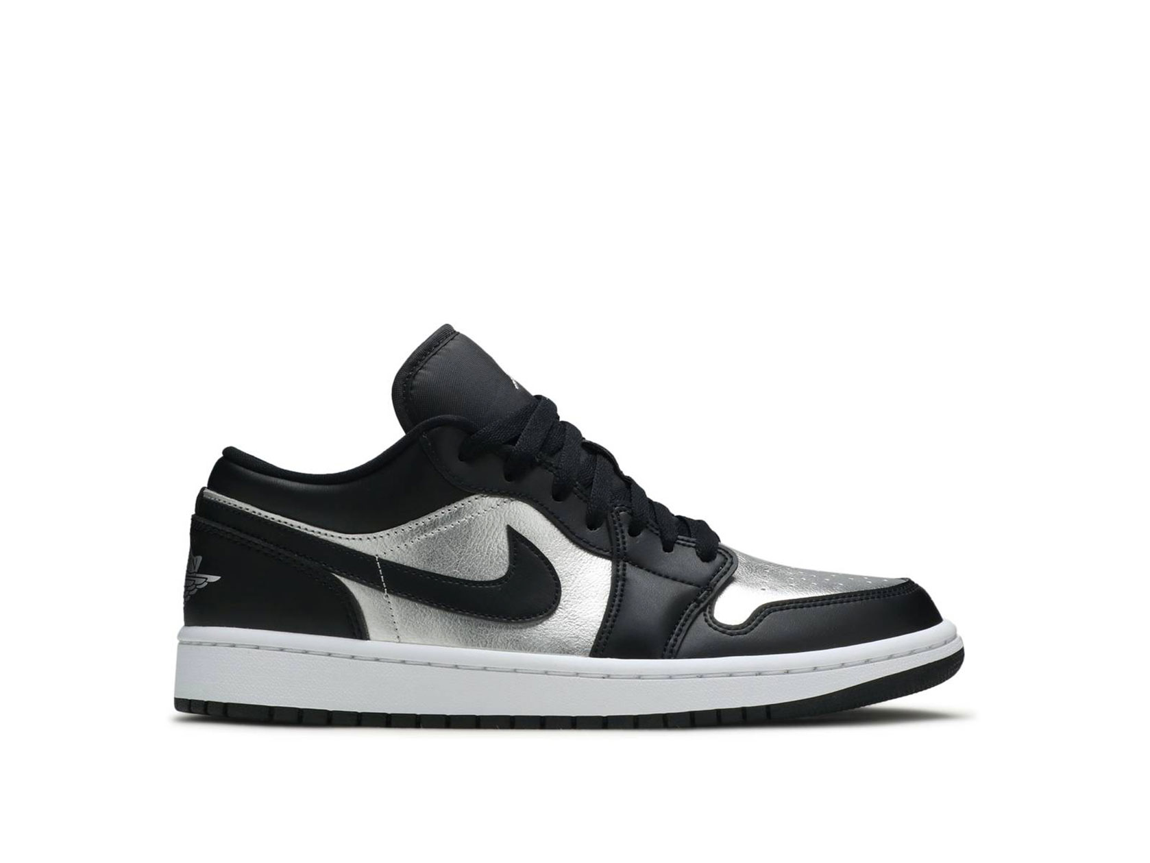 Air Jordan 1 Low Se Silver Toe Womens Da5551 001 Laced