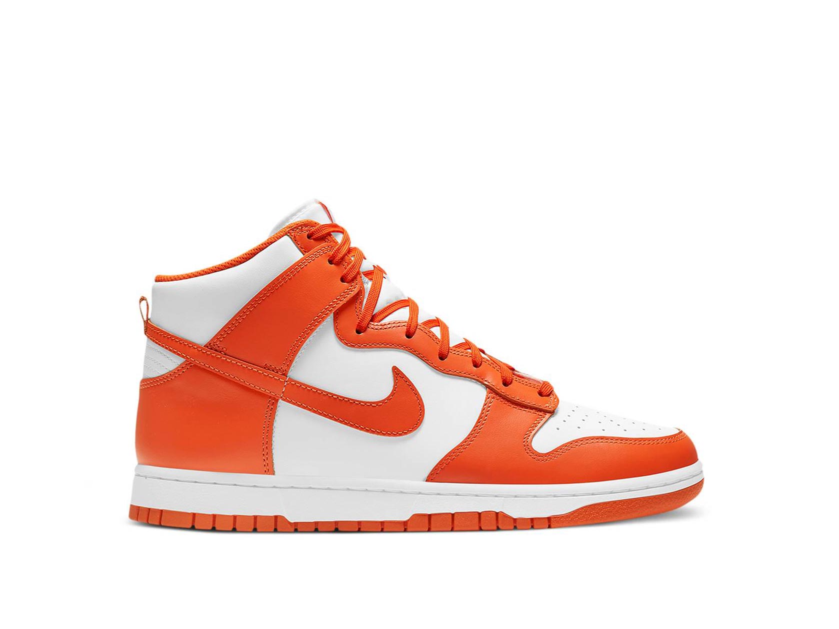 orange nike dunks high