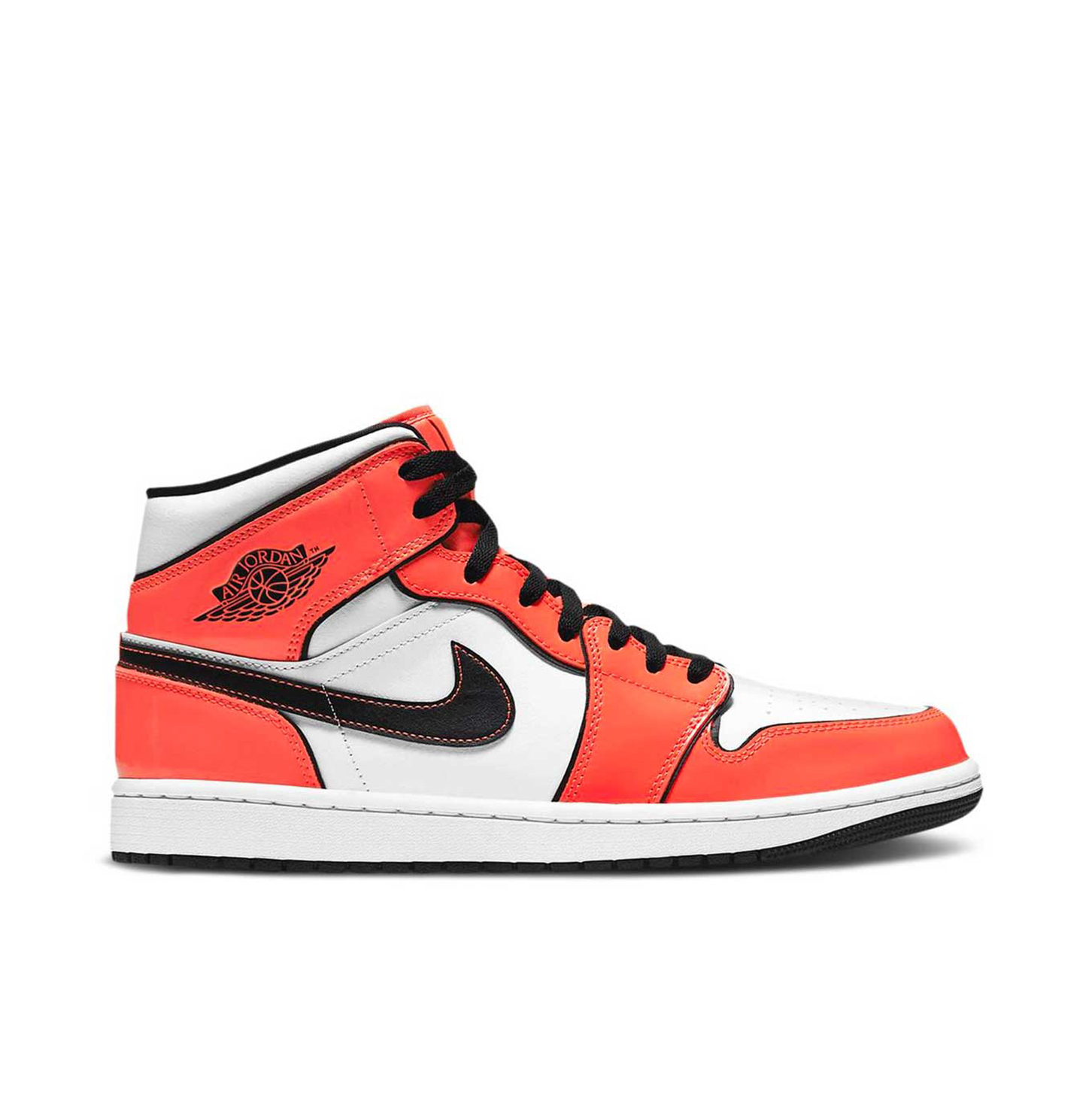 air jordan 1 mid orange and black