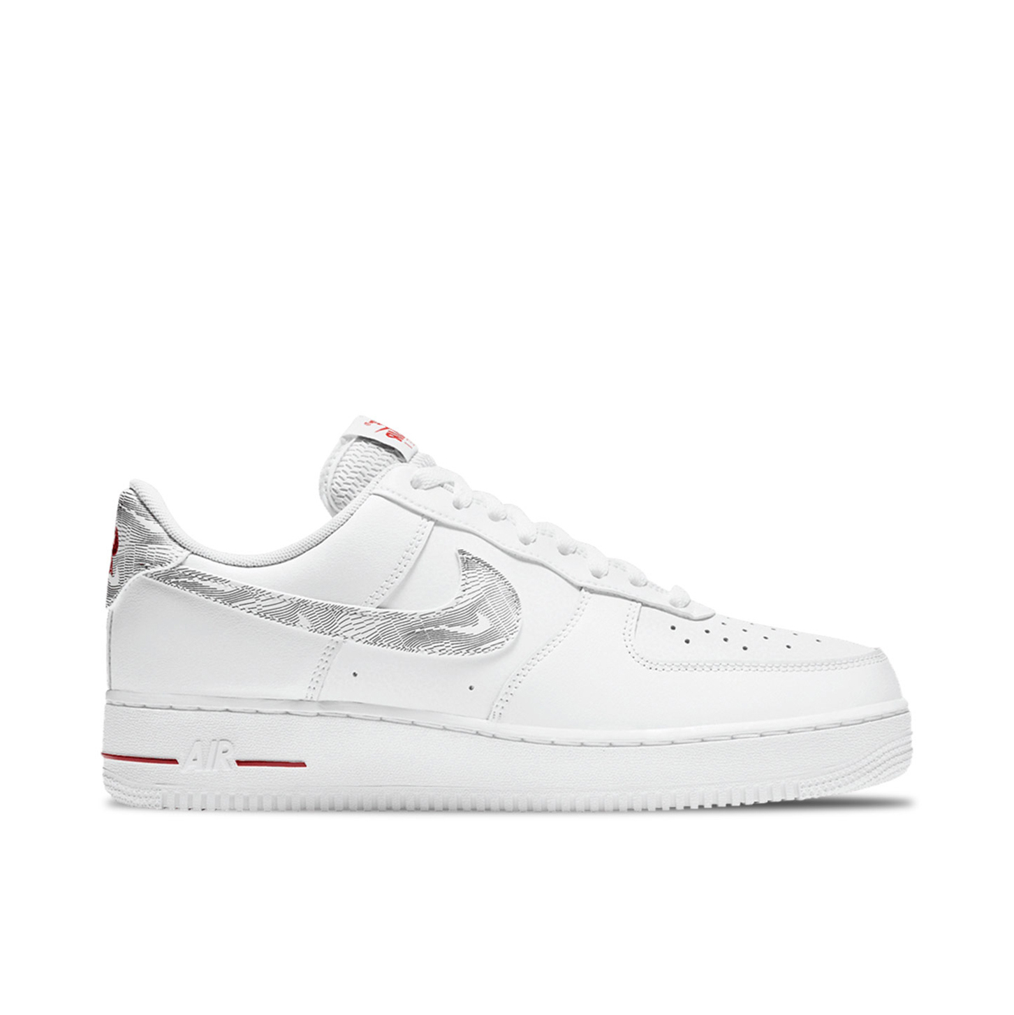 Air Force 1 Low Topography Pack White University Red | dh3941-100 | Laced