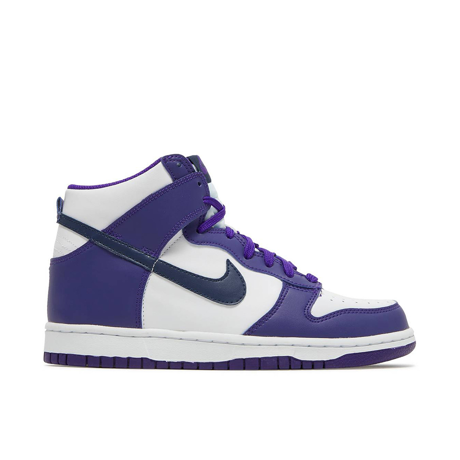 nike dunks white and purple