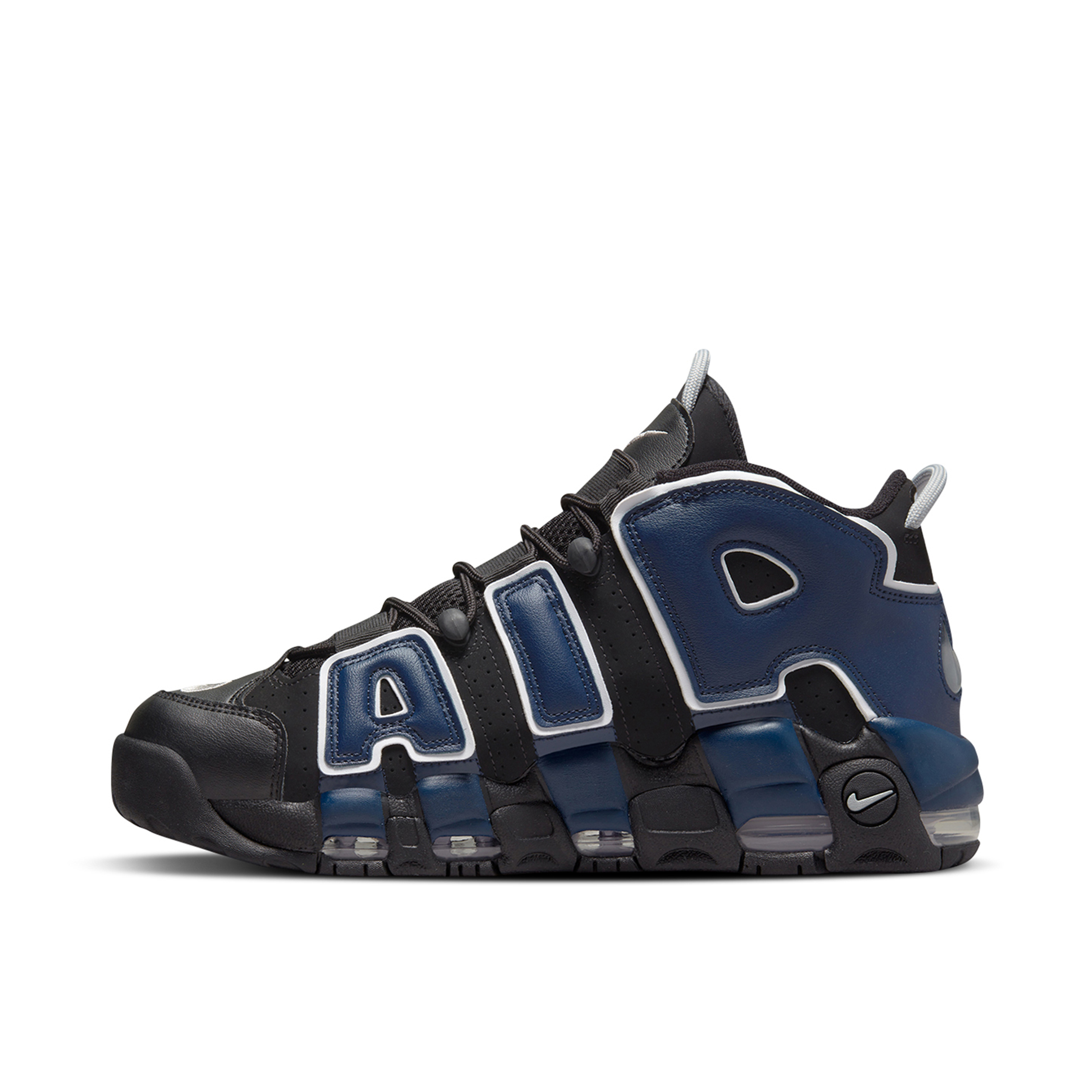 Nike Air More Uptempo Black Red Navy | DJ4400-001 | Laced