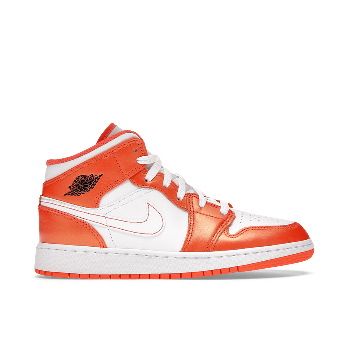 Air Jordan 1 Mid Metallic Orange GS DM4228800 Laced