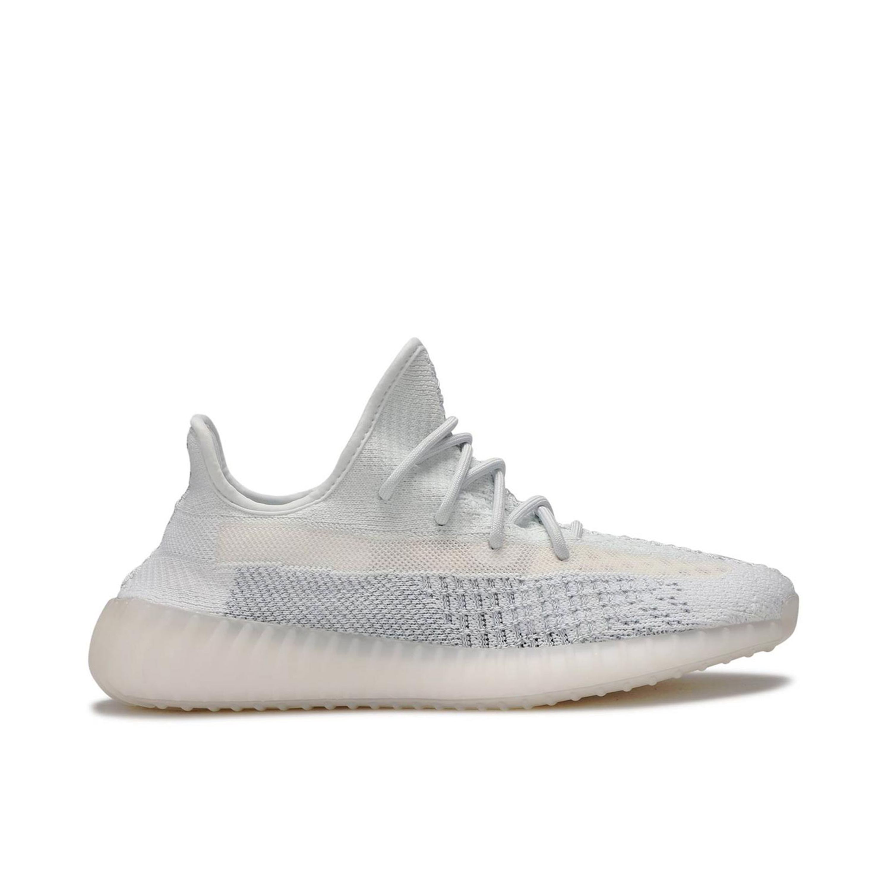 yeezy white cloud reflective