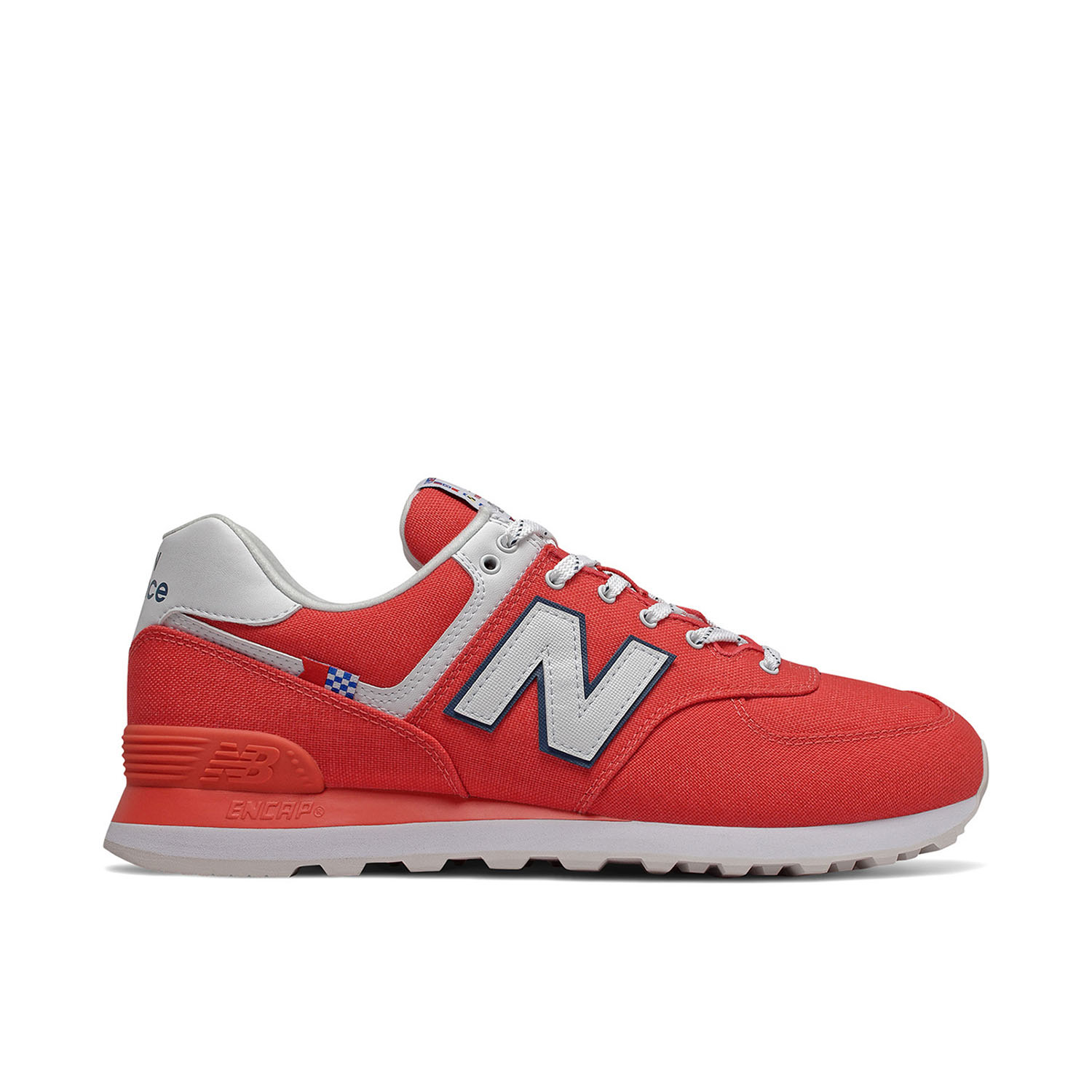 New Balance 574 Red Grey White | ML574SOL | Laced