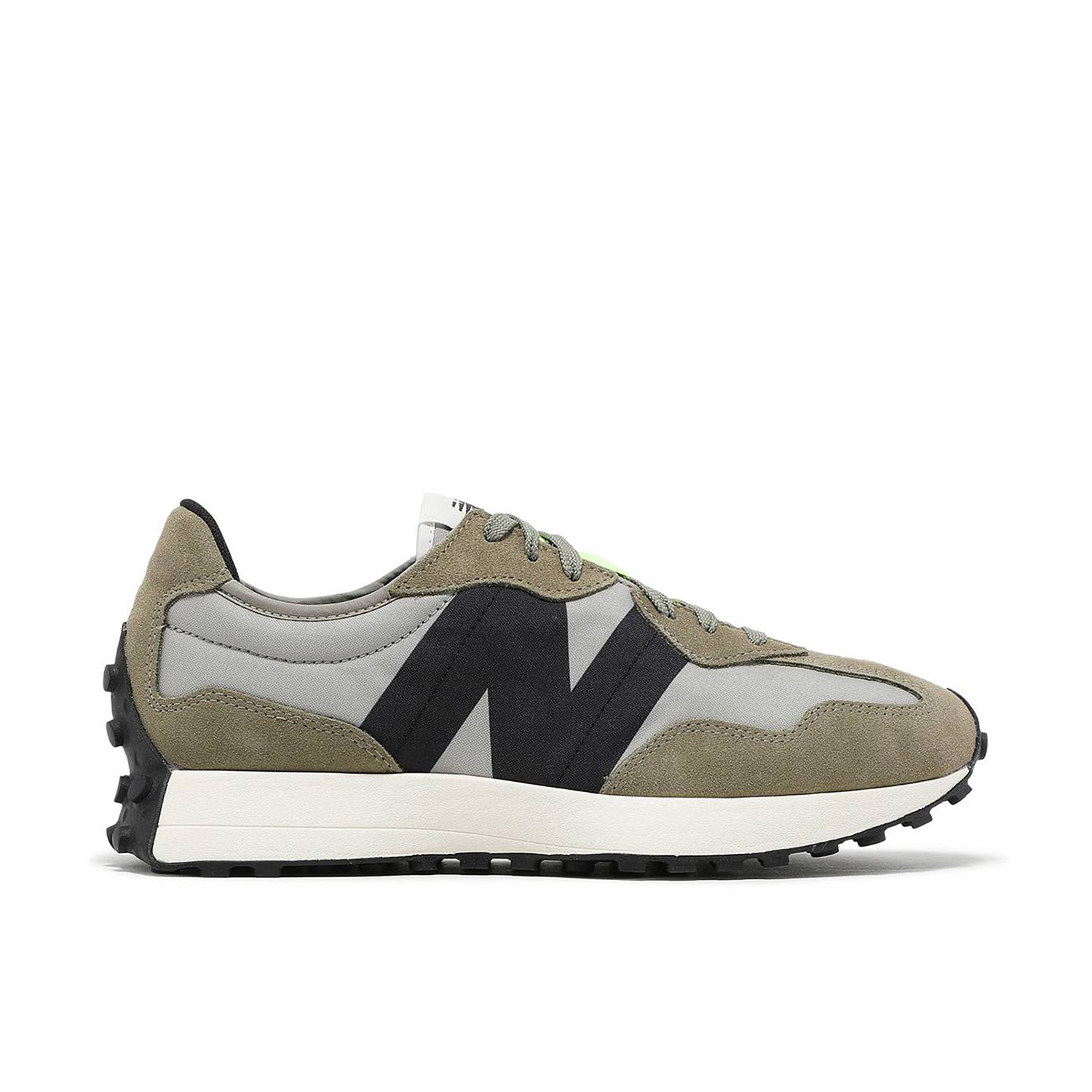 New Balance 327 Aluminum Covert Green | MS327IB | Laced