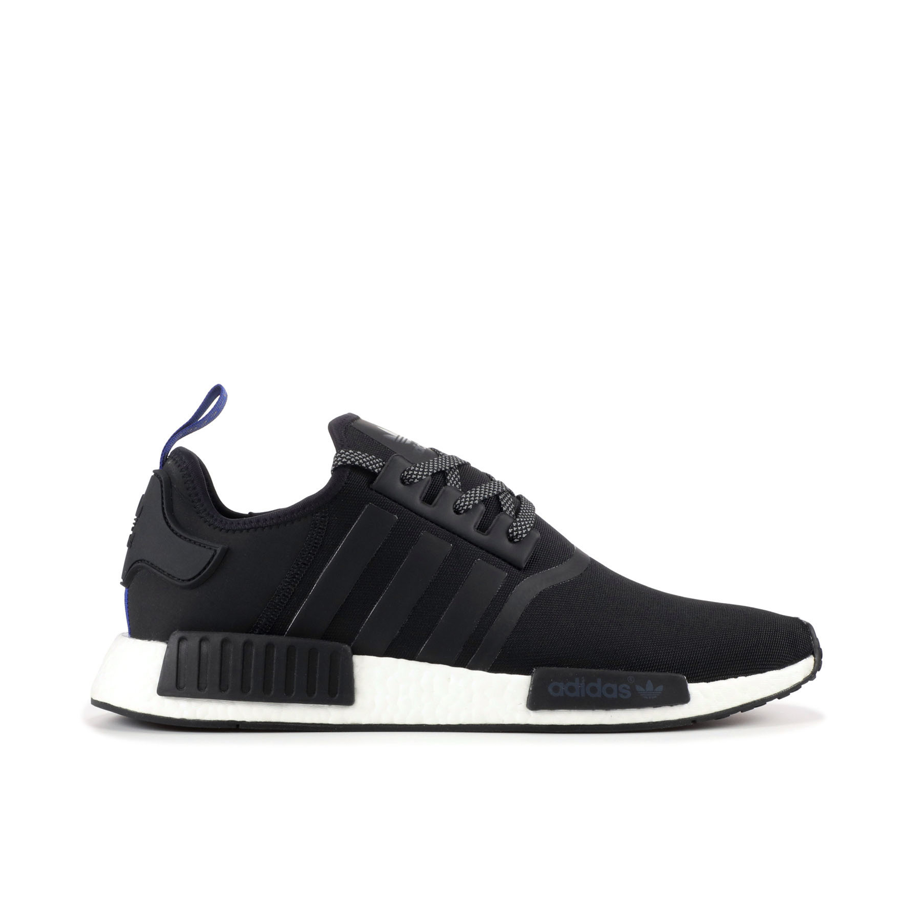 Black nmd 2025 blue tab